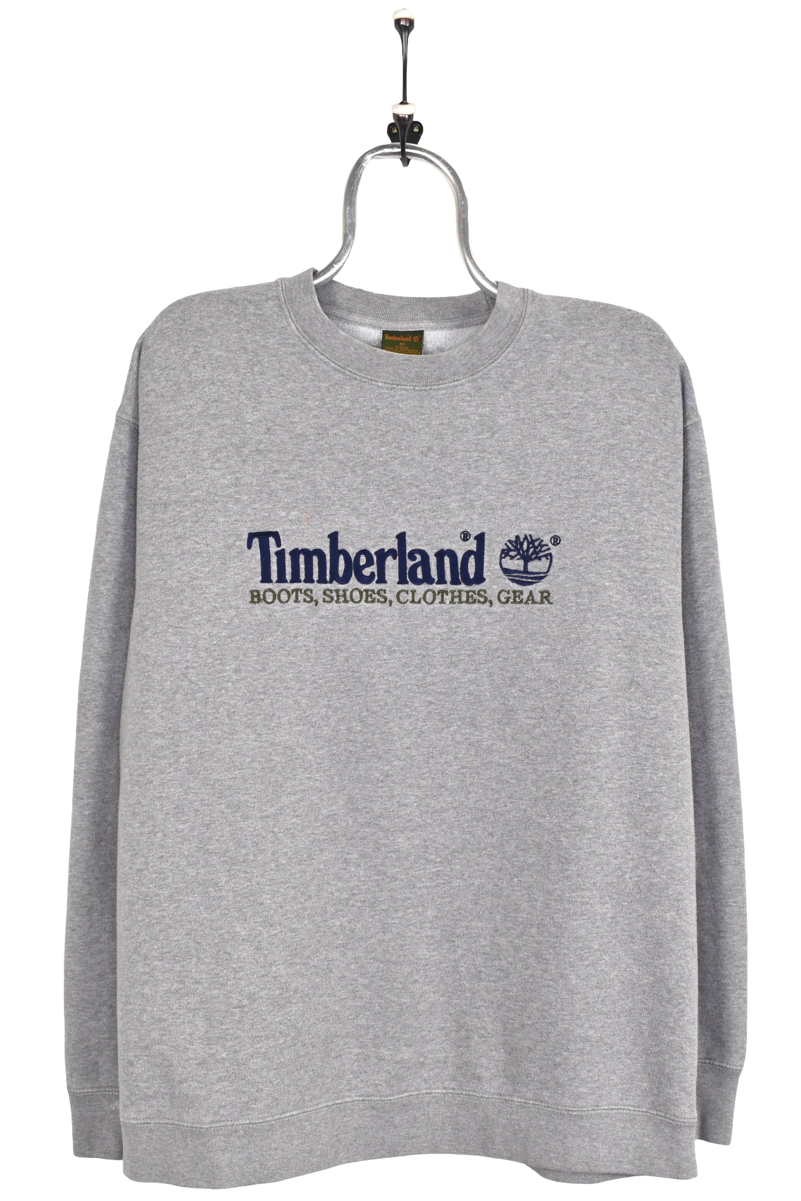 Vintage Timberland sweatshirt, grey embroidered crewneck - Large