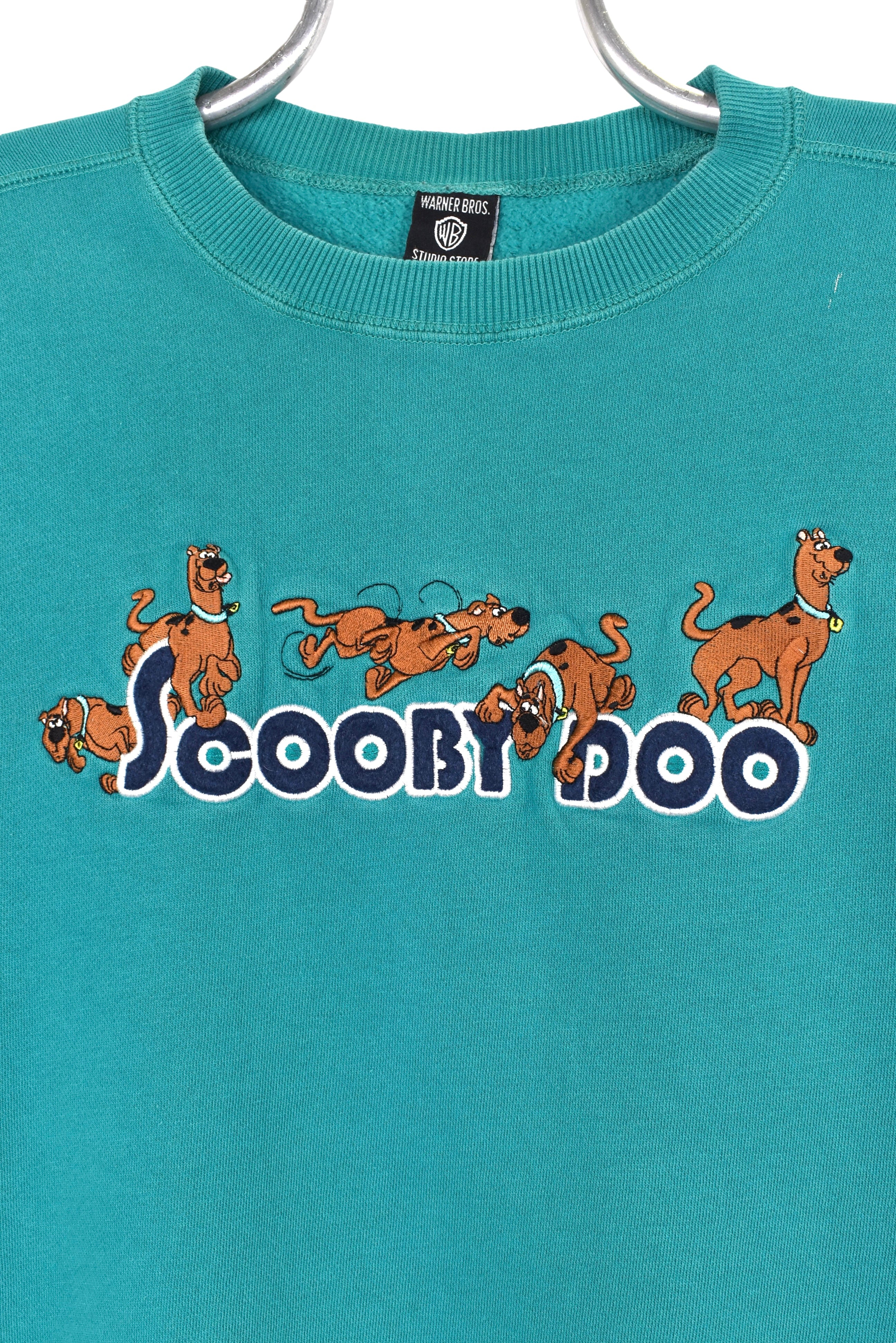 Vintage Scooby Doo sweatshirt, blue embroidered crewneck - Medium