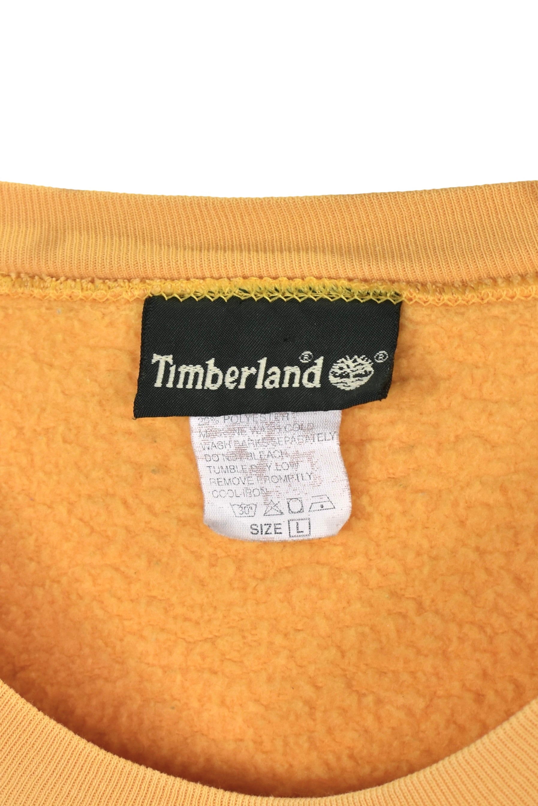 Vintage Timberland sweatshirt, yellow embroidered crewneck - M/L