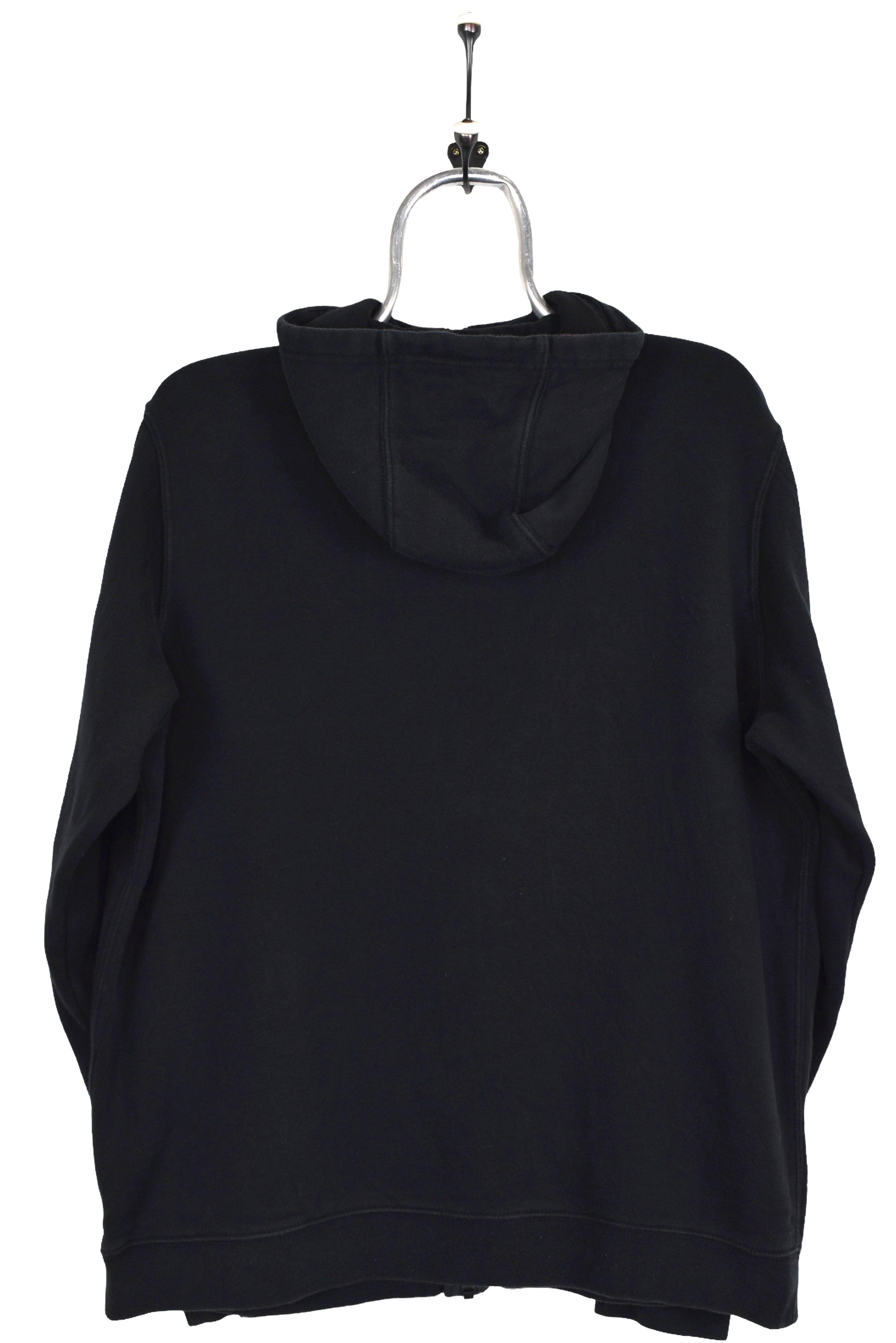 Vintage Nike hoodie, black embroidered sweatshirt - Large