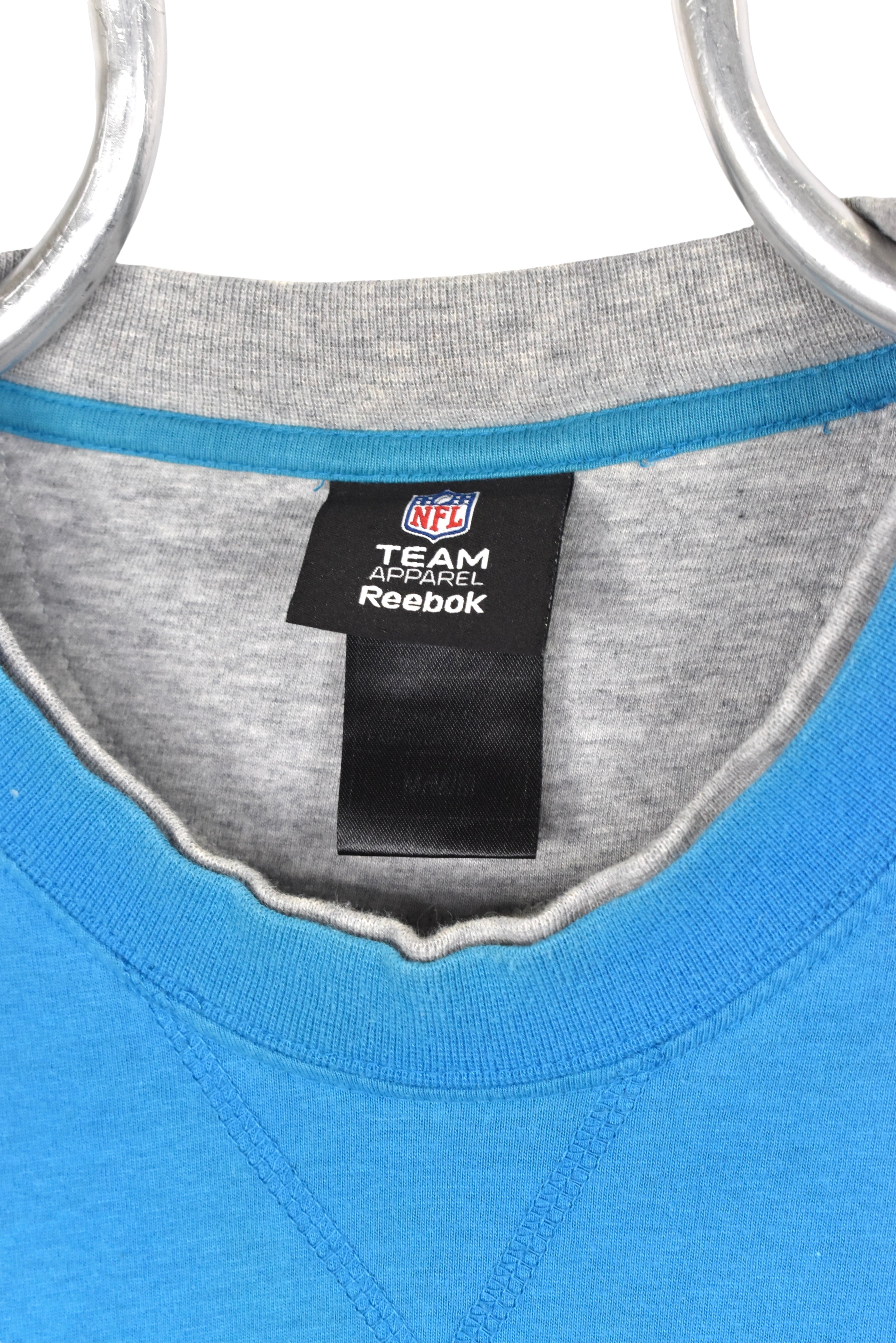 Modern Carolina Panthers shirt, NFL blue long sleeve tee - AU Large