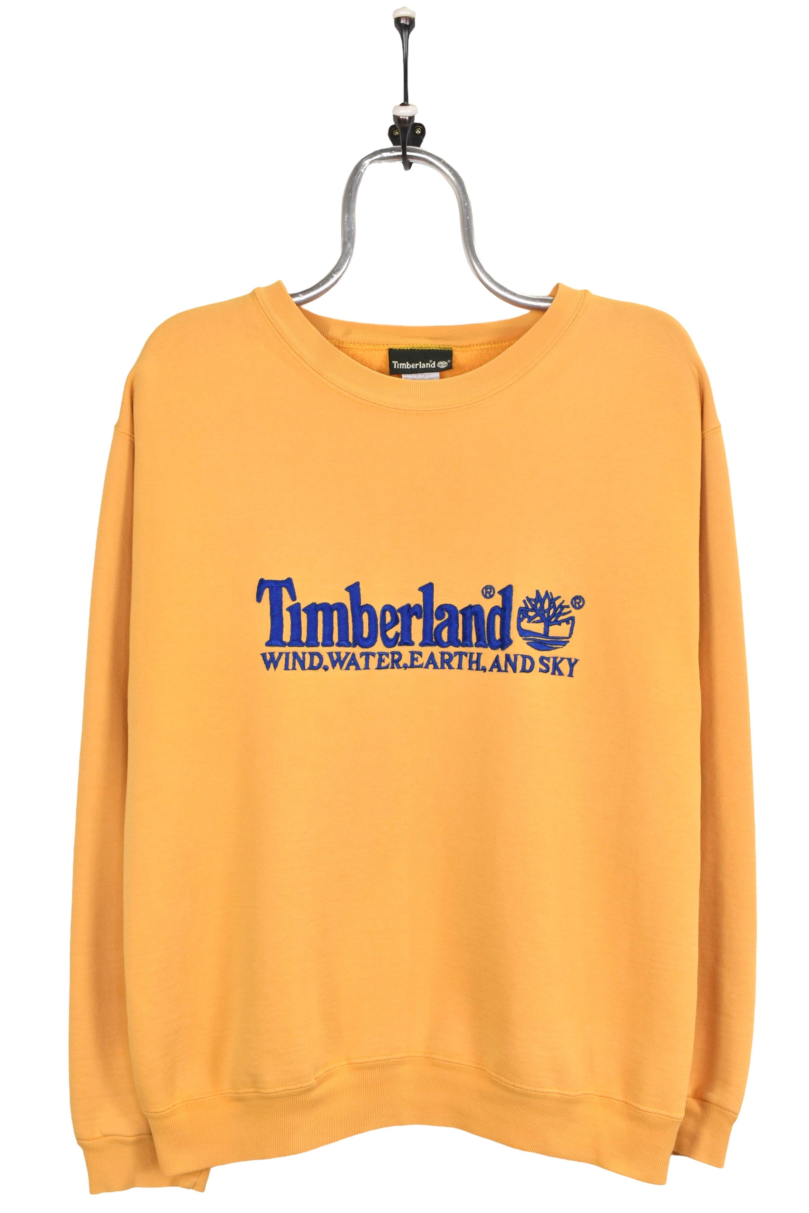 Vintage Timberland sweatshirt, yellow embroidered crewneck - M/L