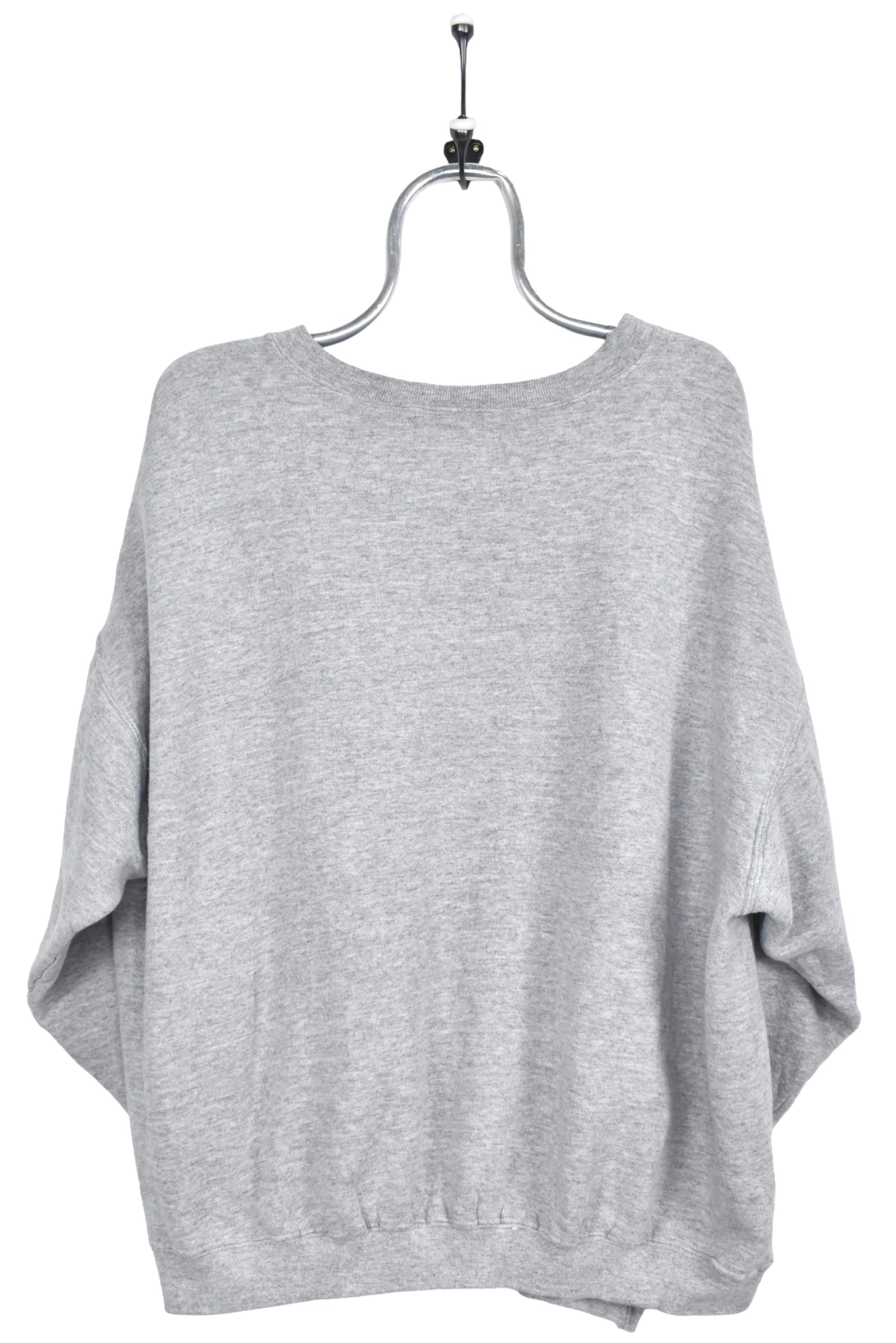 Vintage Nike sweatshirt, grey embroidered crewneck - AU Large