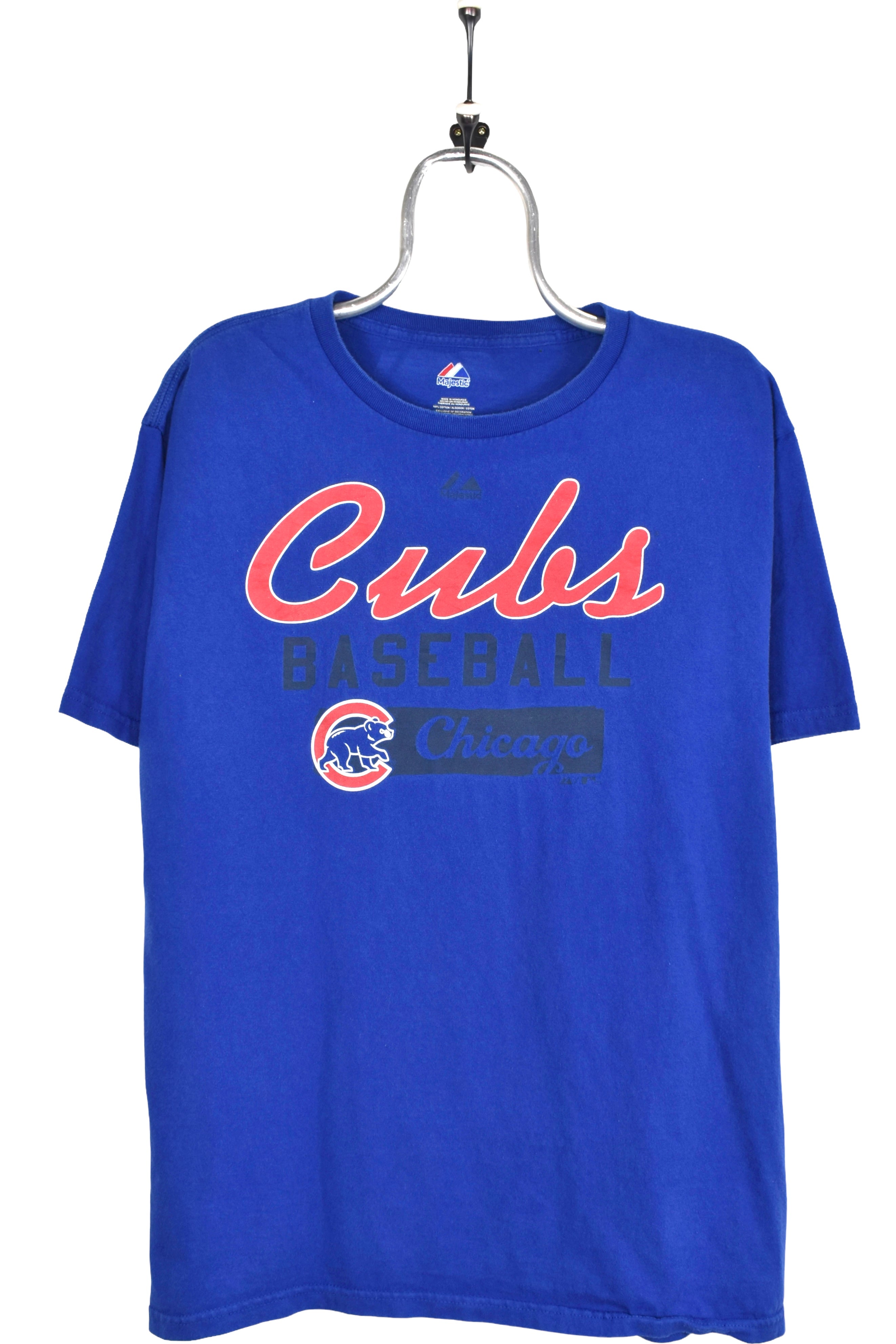 Modern Chicago Cubs shirt, MLB navy blue graphic tee - Large