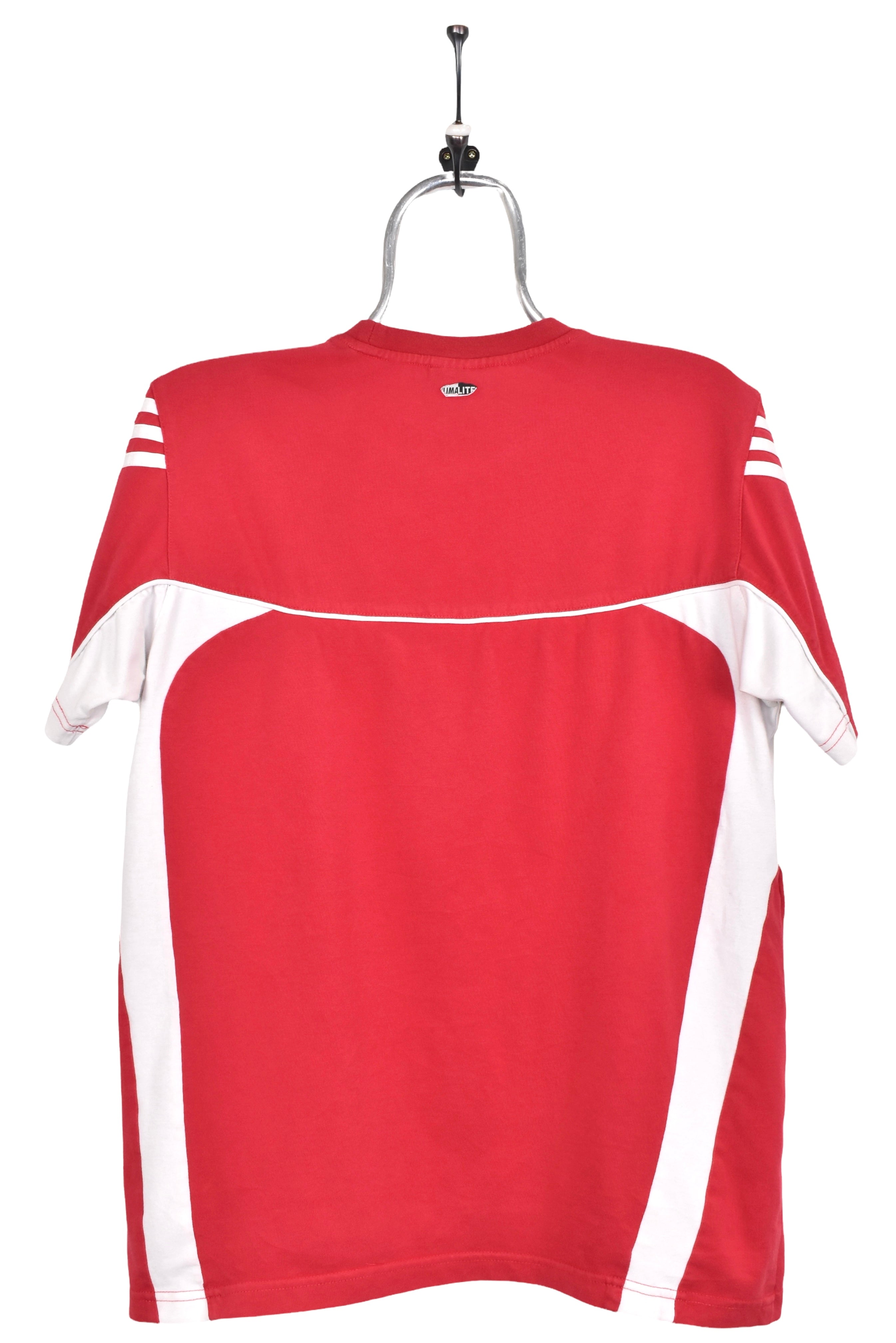 Vintage Adidas shirt, red embroidered tee - AU Small ADIDAS