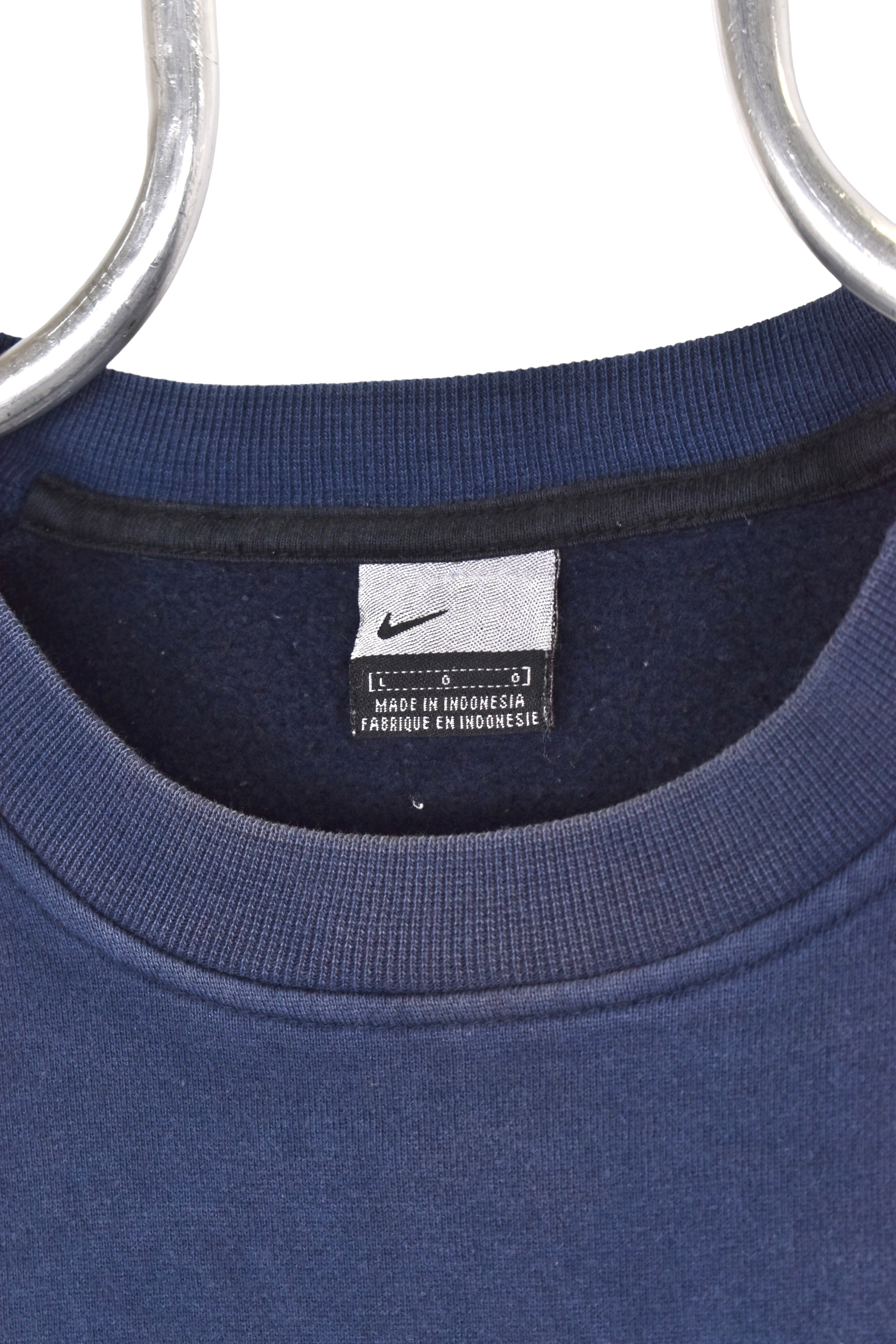 Vintage Nike sweatshirt, navy blue graphic crewneck - M/L