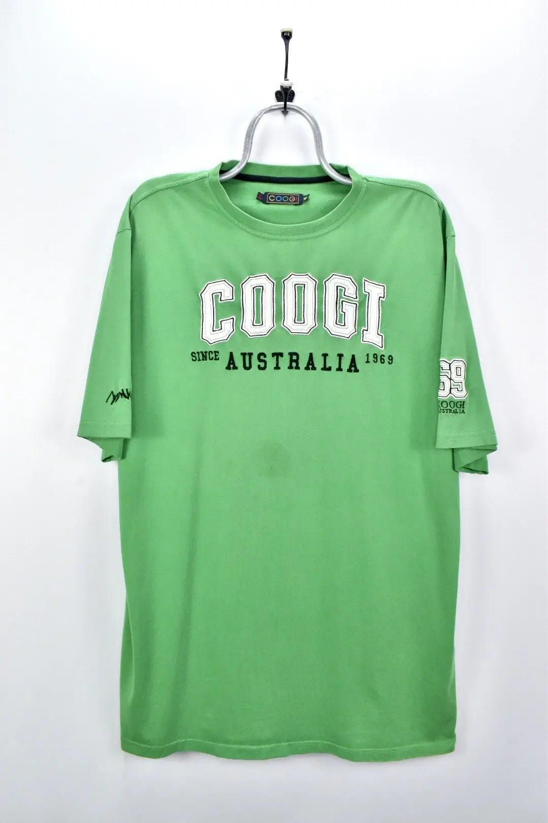 VINTAGE COOGI EMBROIDERED GREEN T-SHIRT | XXXL COOGI