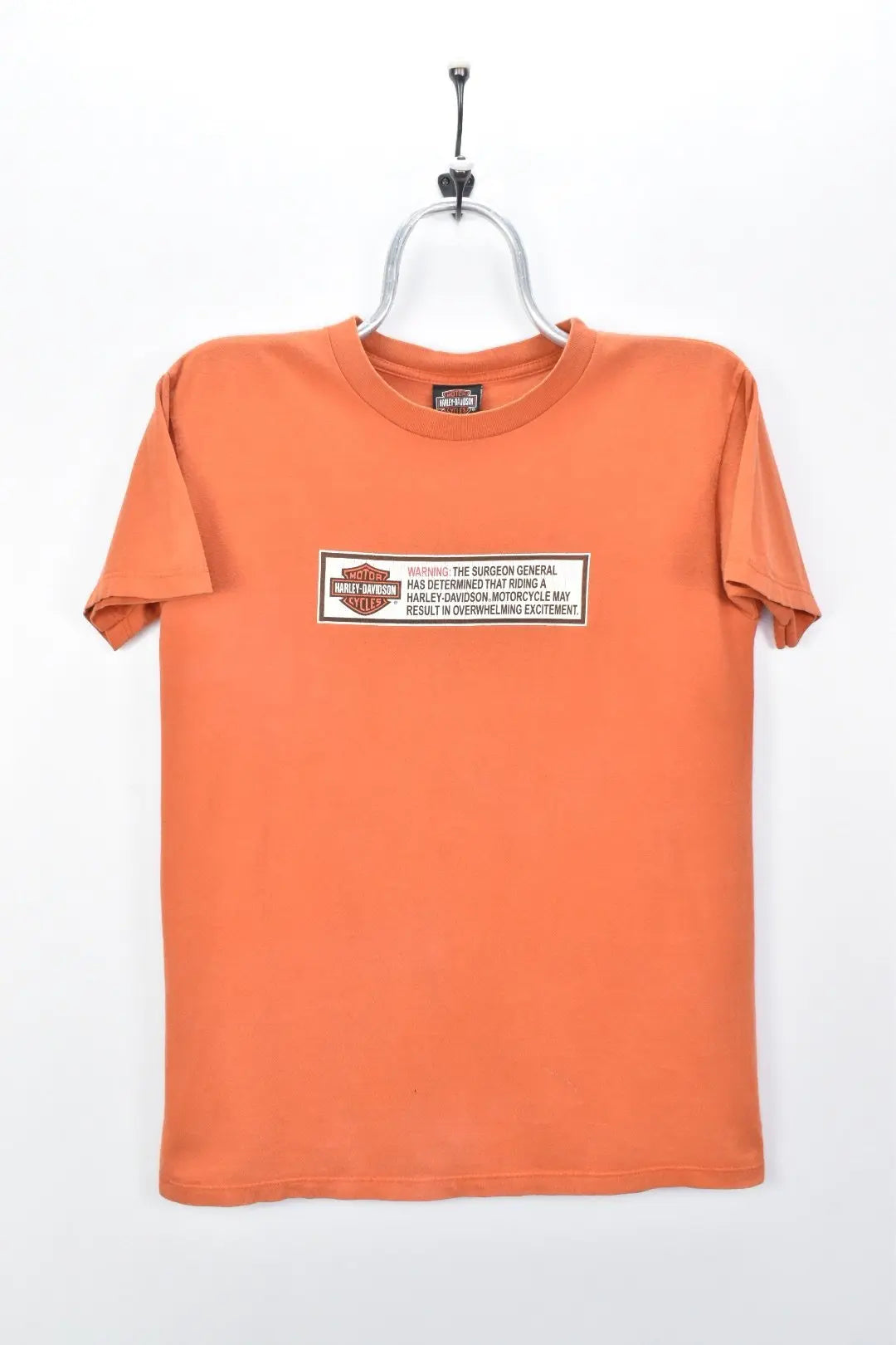 VINTAGE HARLEY DAVIDSON ORANGE T-SHIRT | SMALL HARLEY DAVIDSON