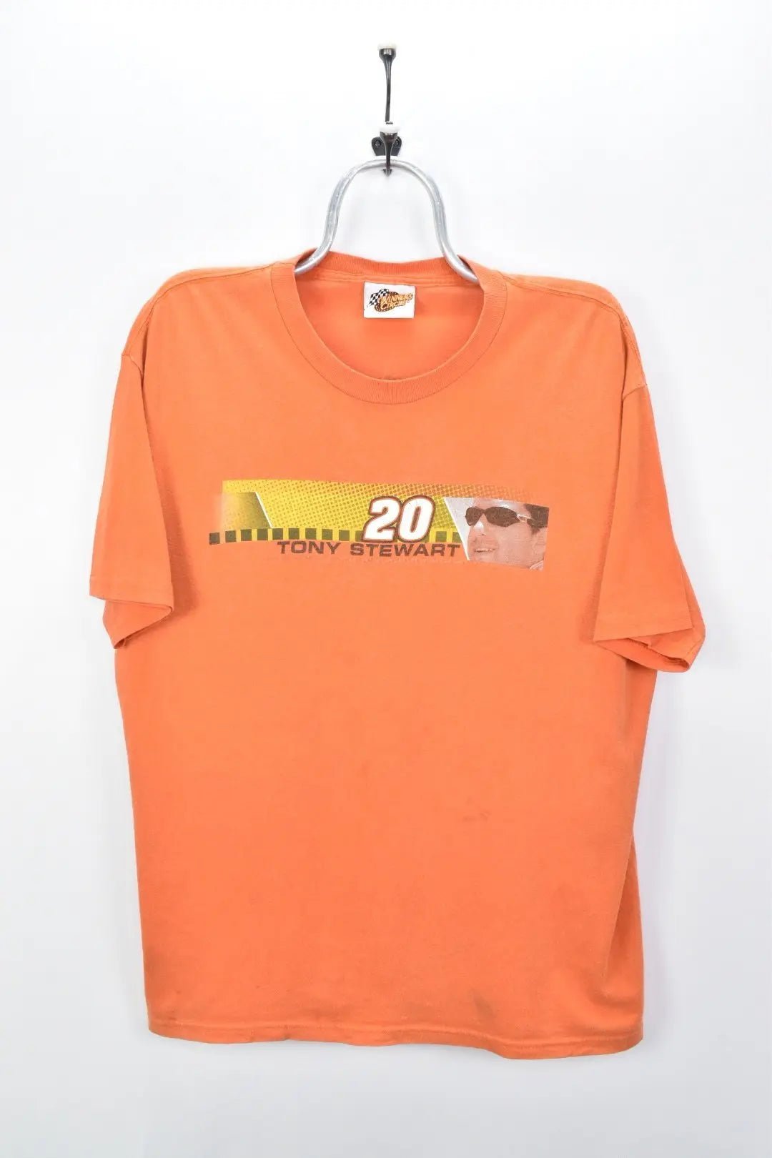 VINTAGE TONY STEWART NASCAR ORANGE T-SHIRT | XL NASCAR / RACING