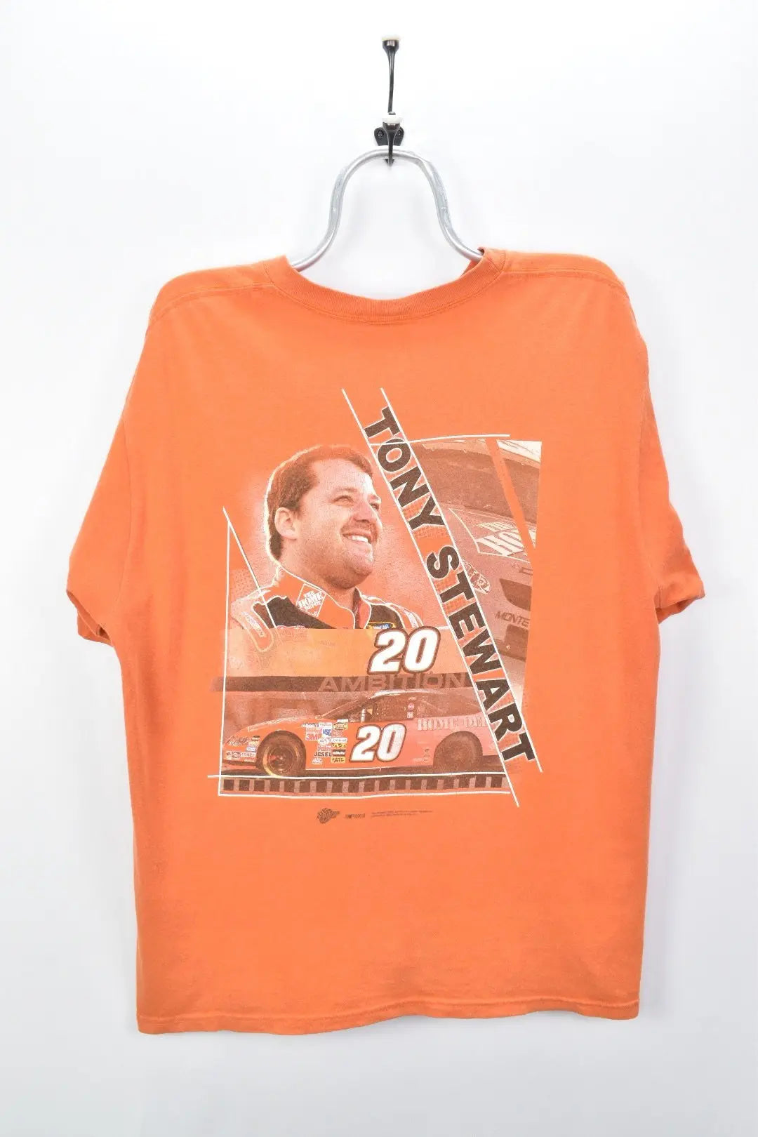 VINTAGE TONY STEWART NASCAR ORANGE T-SHIRT | XL NASCAR / RACING