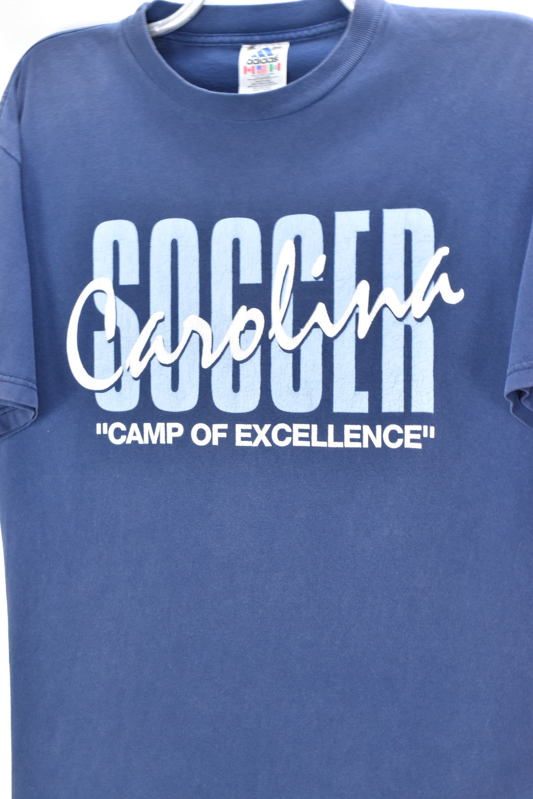 VINTAGE ADIDAS SOCCER NAVY T-SHIRT | MEDIUM ADIDAS