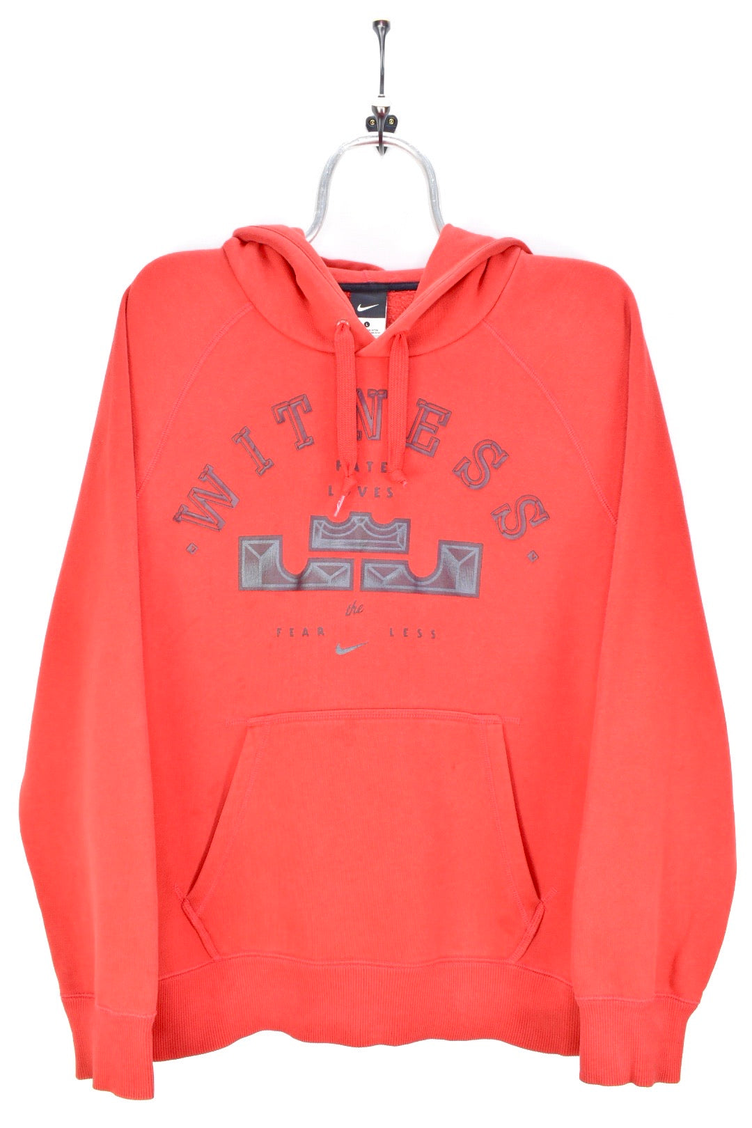 VINTAGE NIKE LEBRON RED HOODIE | LARGE NIKE