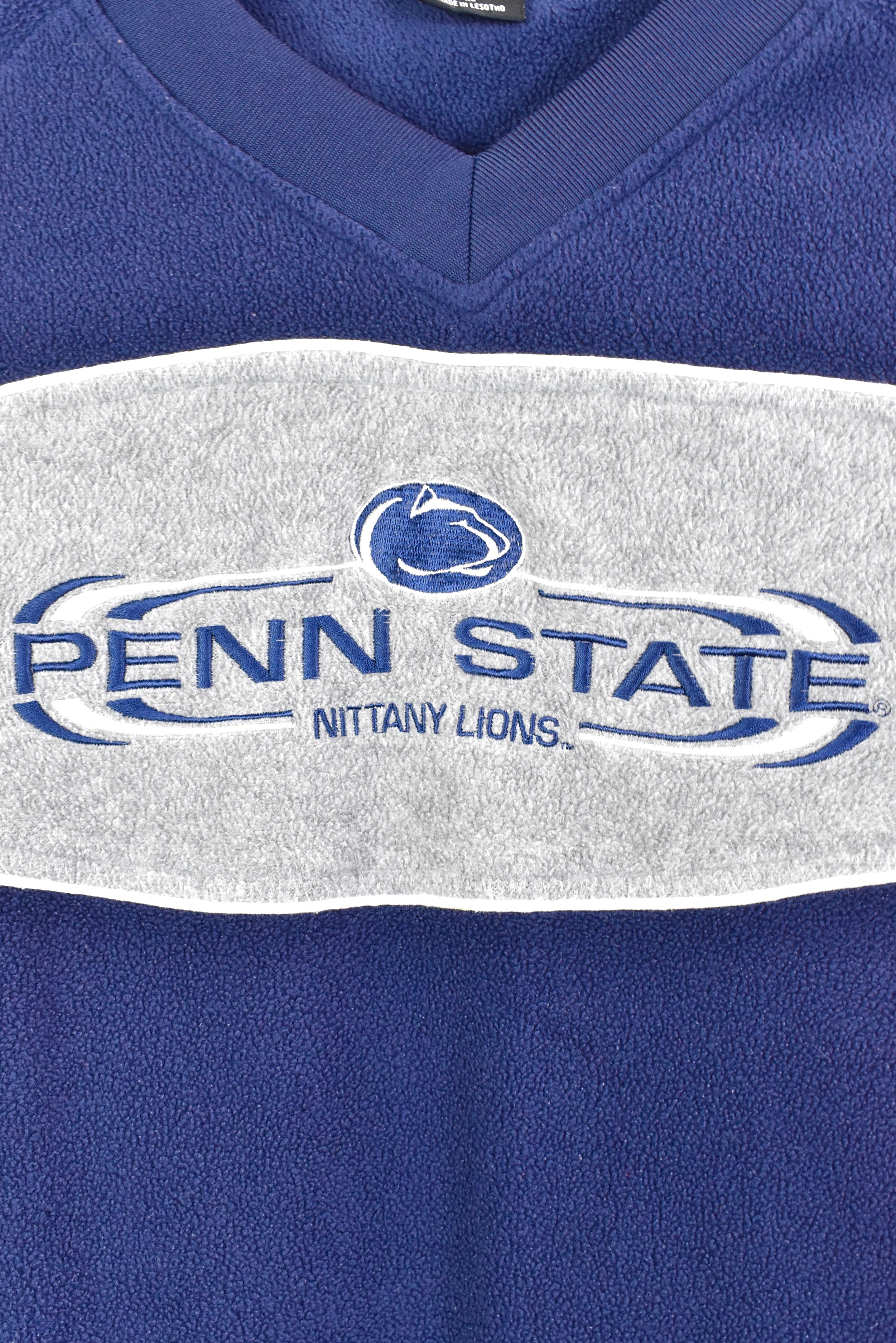 Vintage Penn State University fleece, navy blue embroidered sweatshirt - AU XXL COLLEGE