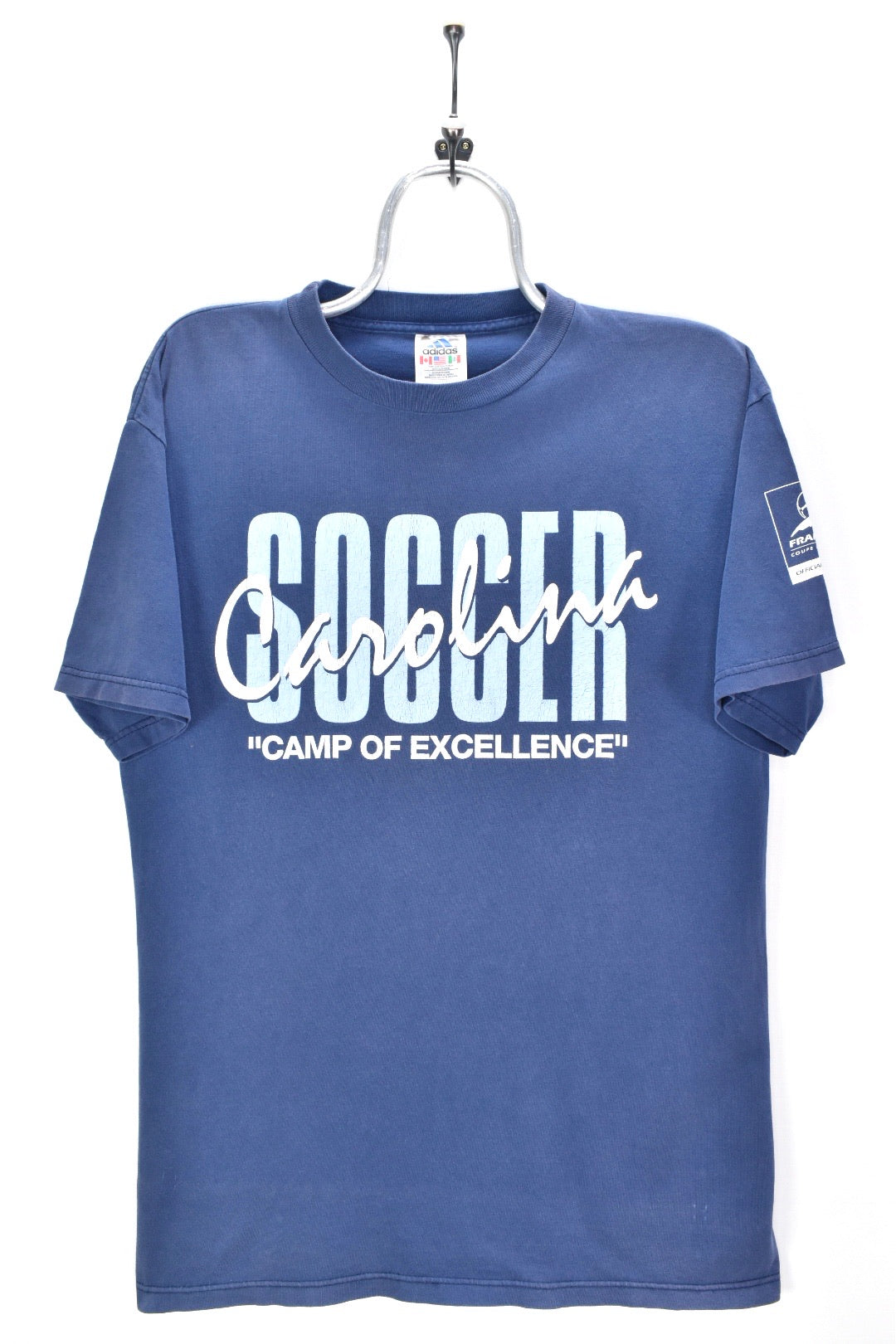 VINTAGE ADIDAS SOCCER NAVY T-SHIRT | MEDIUM ADIDAS