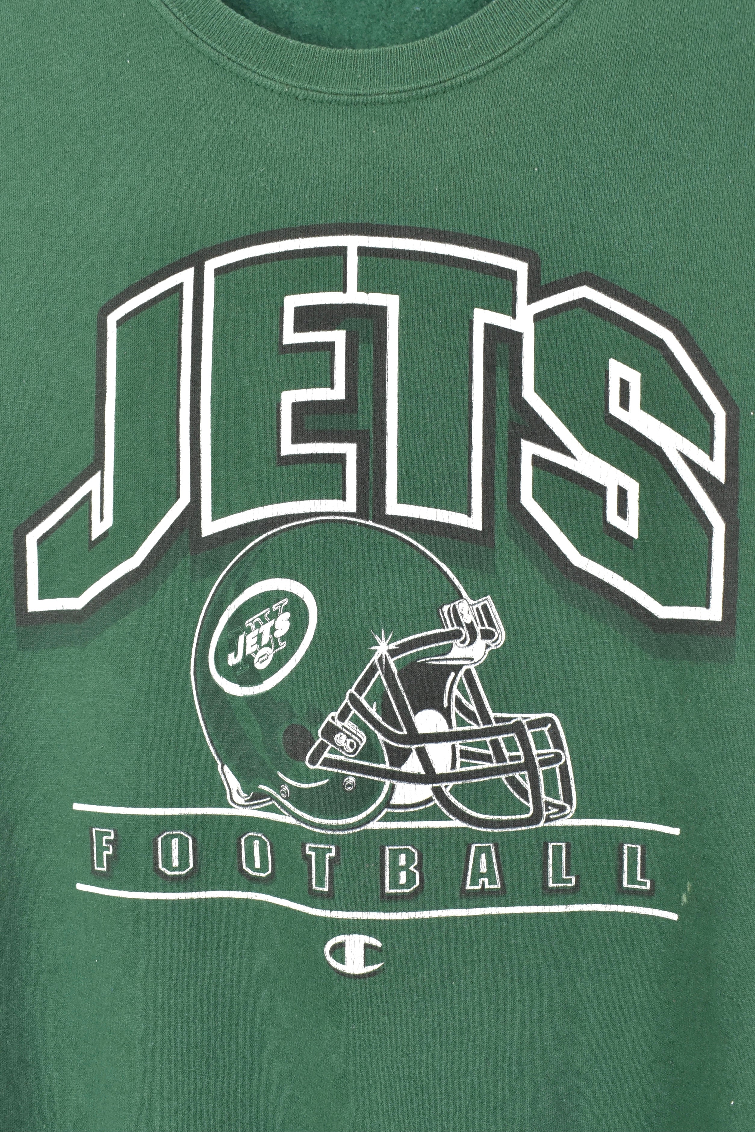 VINTAGE NFL NEW YORK JETS GREEN SWEATSHIRT | XL PRO SPORT