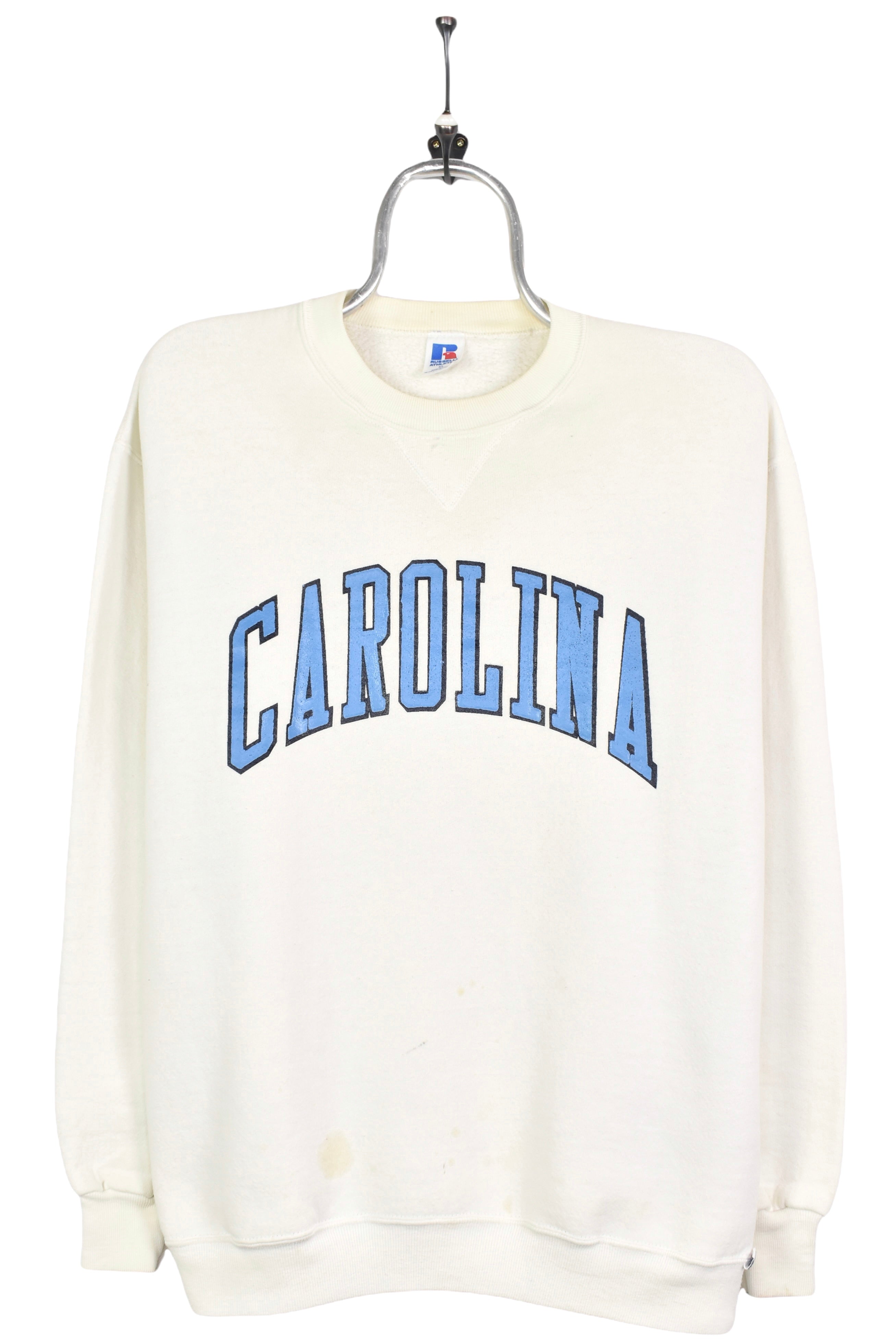 VINTAGE CAROLINA UNIVERSITY WHITE SWEATSHIRT | XL COLLEGE