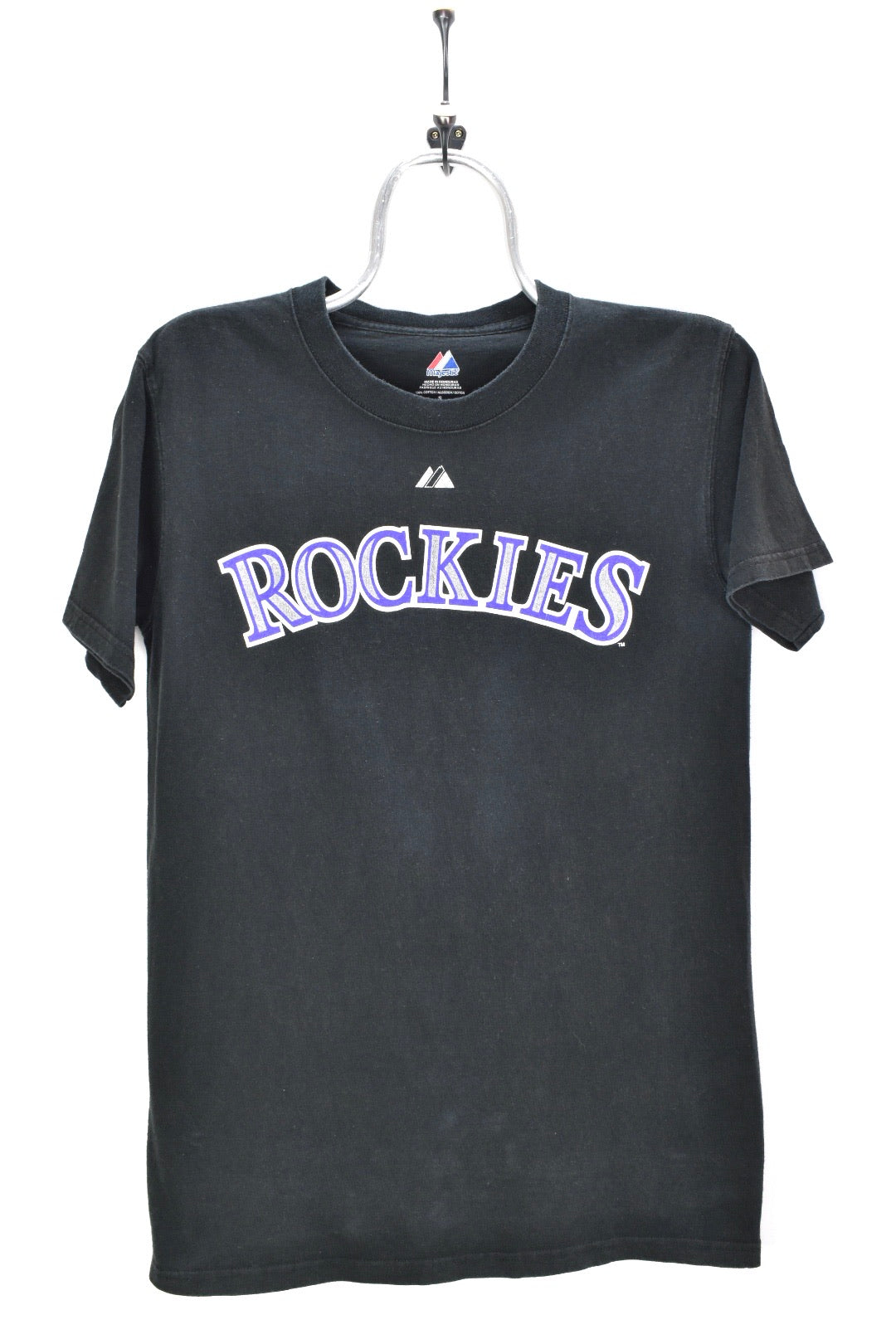 VINTAGE COLORADO ROCKIES BLACK T-SHIRT | SMALL PRO SPORT