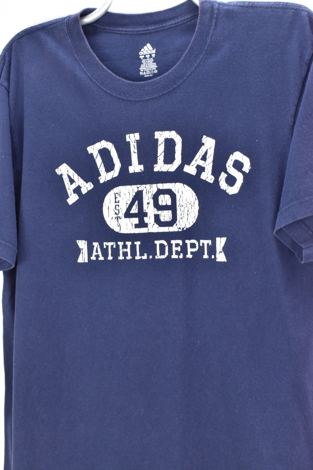 VINTAGE ADIDAS NAVY T-SHIRT | XL ADIDAS
