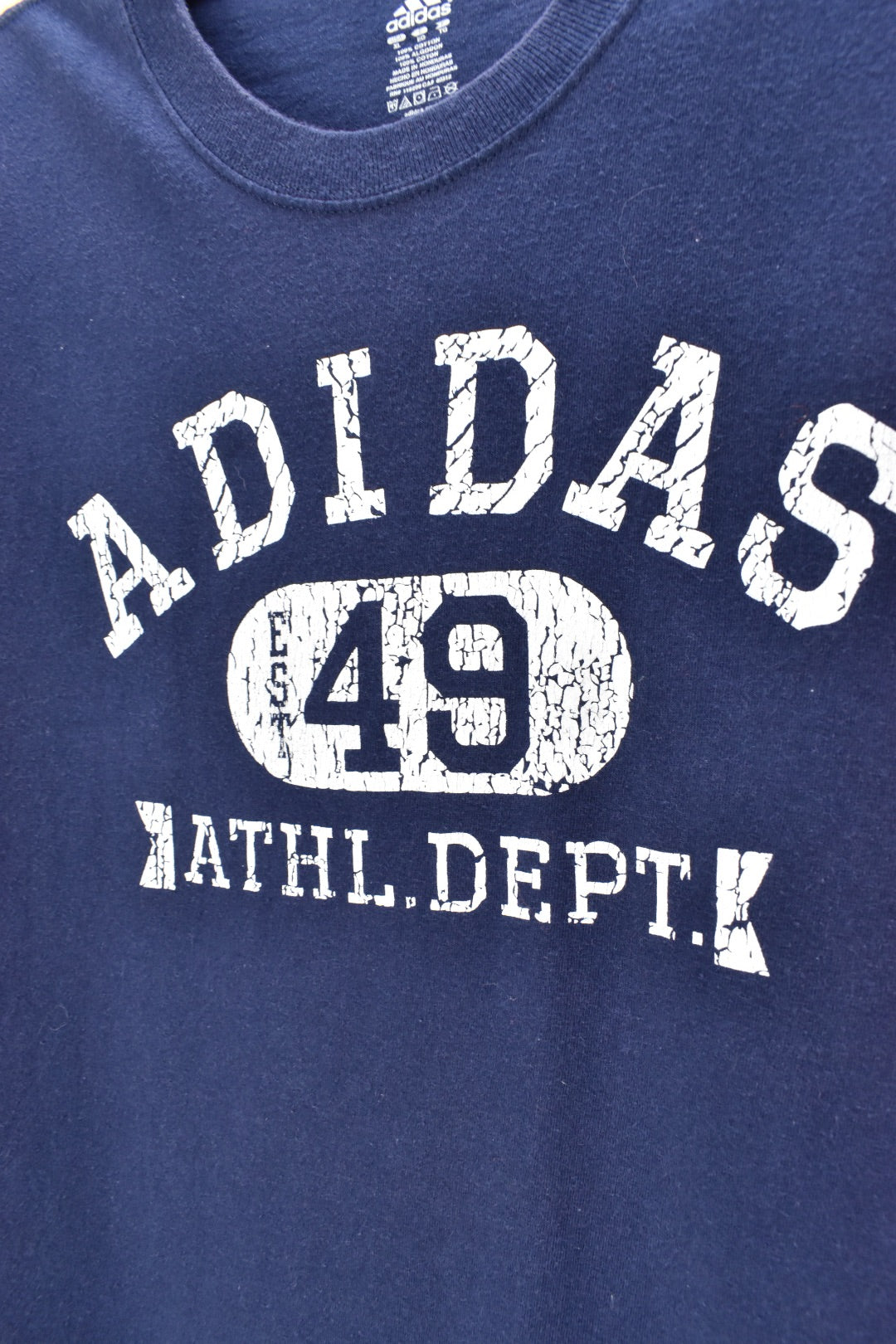 VINTAGE ADIDAS NAVY T-SHIRT | XL ADIDAS