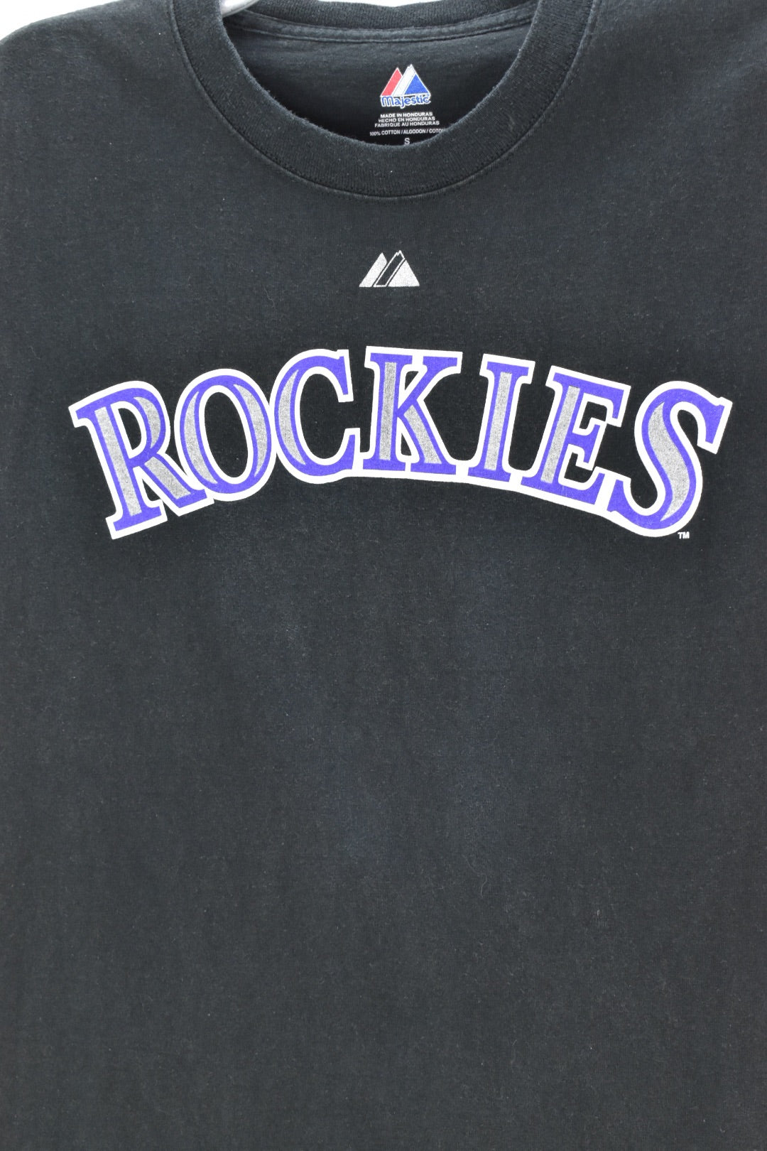 VINTAGE COLORADO ROCKIES BLACK T-SHIRT | SMALL PRO SPORT