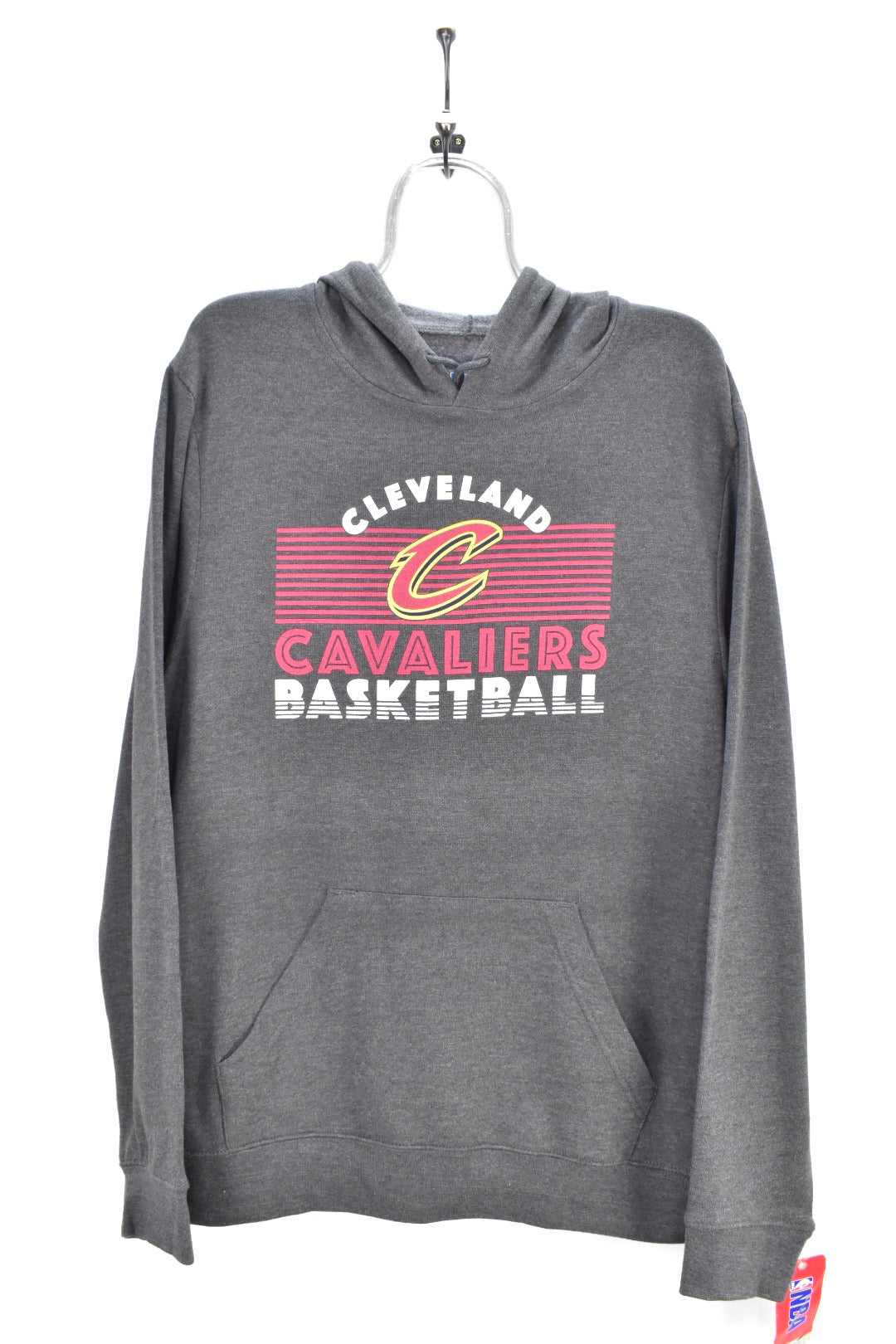 Modern Cleveland Cavillers hoodie, NBA grey graphic sweatshirt