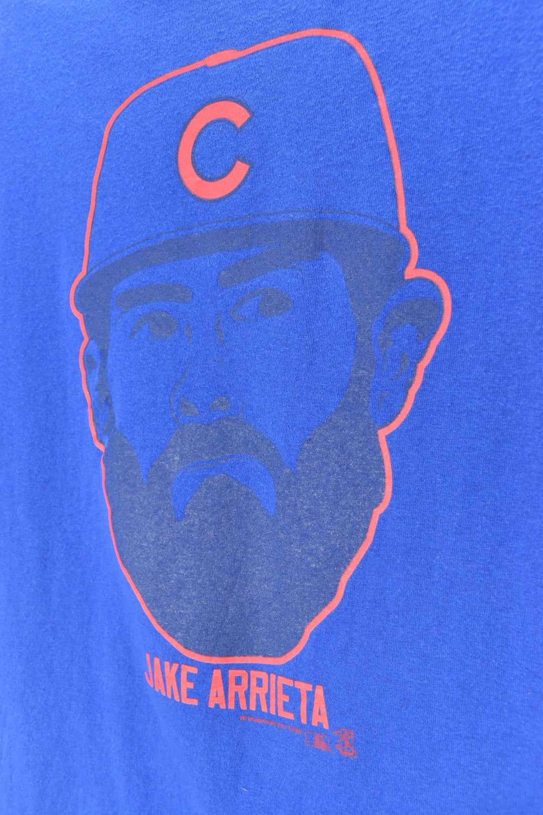 VINTAGE CUBS BASEBALL NAVY T-SHIRT | LARGE PRO SPORT
