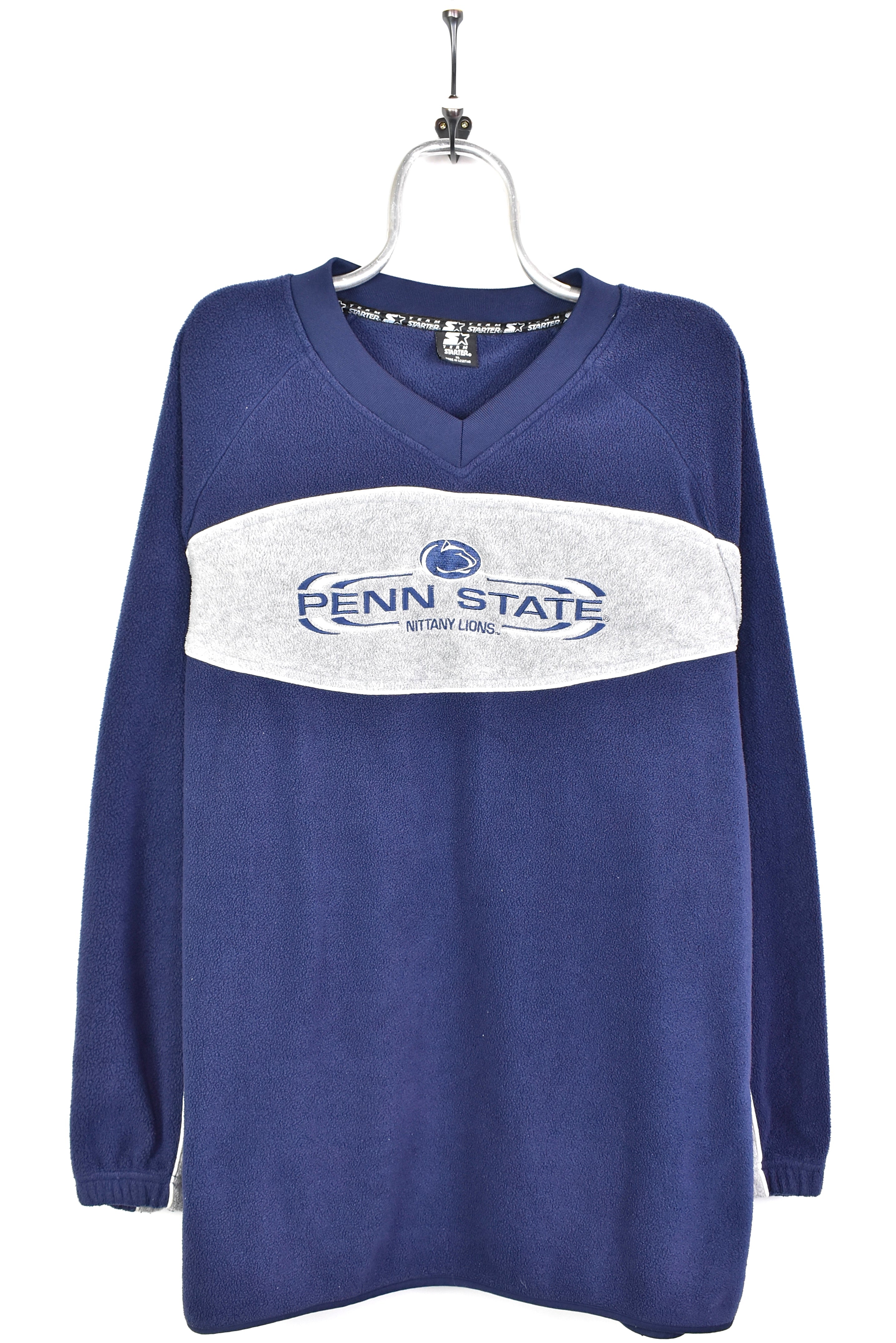 Vintage Penn State University fleece, navy blue embroidered sweatshirt - AU XXL COLLEGE