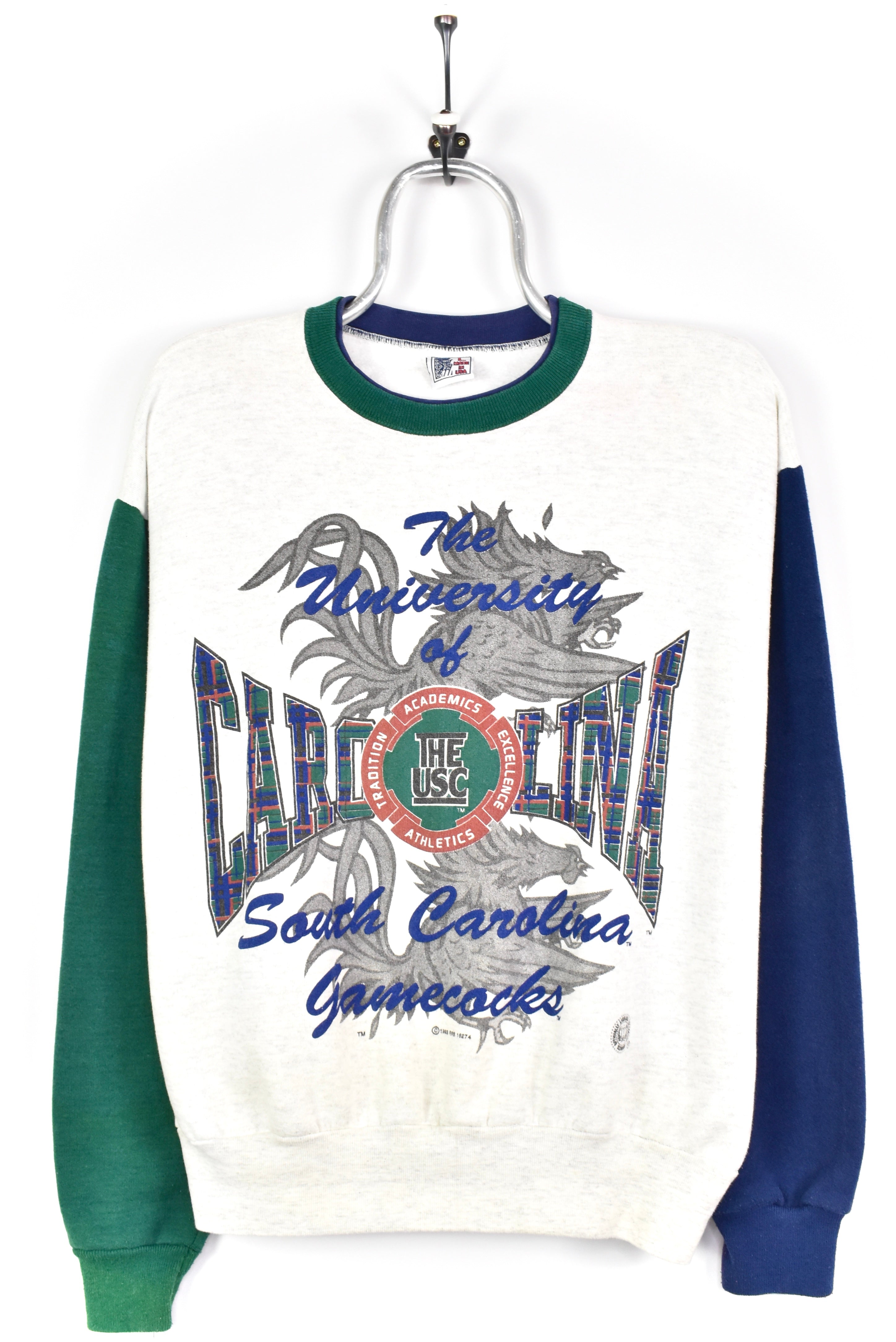 VINTAGE 1993 SOUTH CAROLINA UNIVERSITY GREY SWEATSHIRT | LARGE COLLEGE