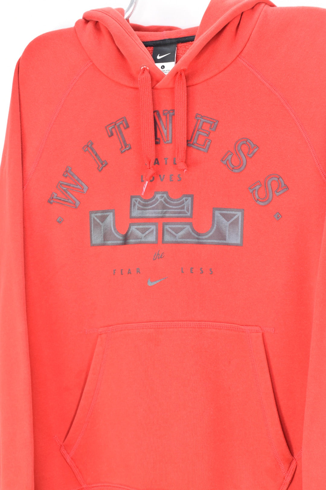 VINTAGE NIKE LEBRON RED HOODIE | LARGE NIKE