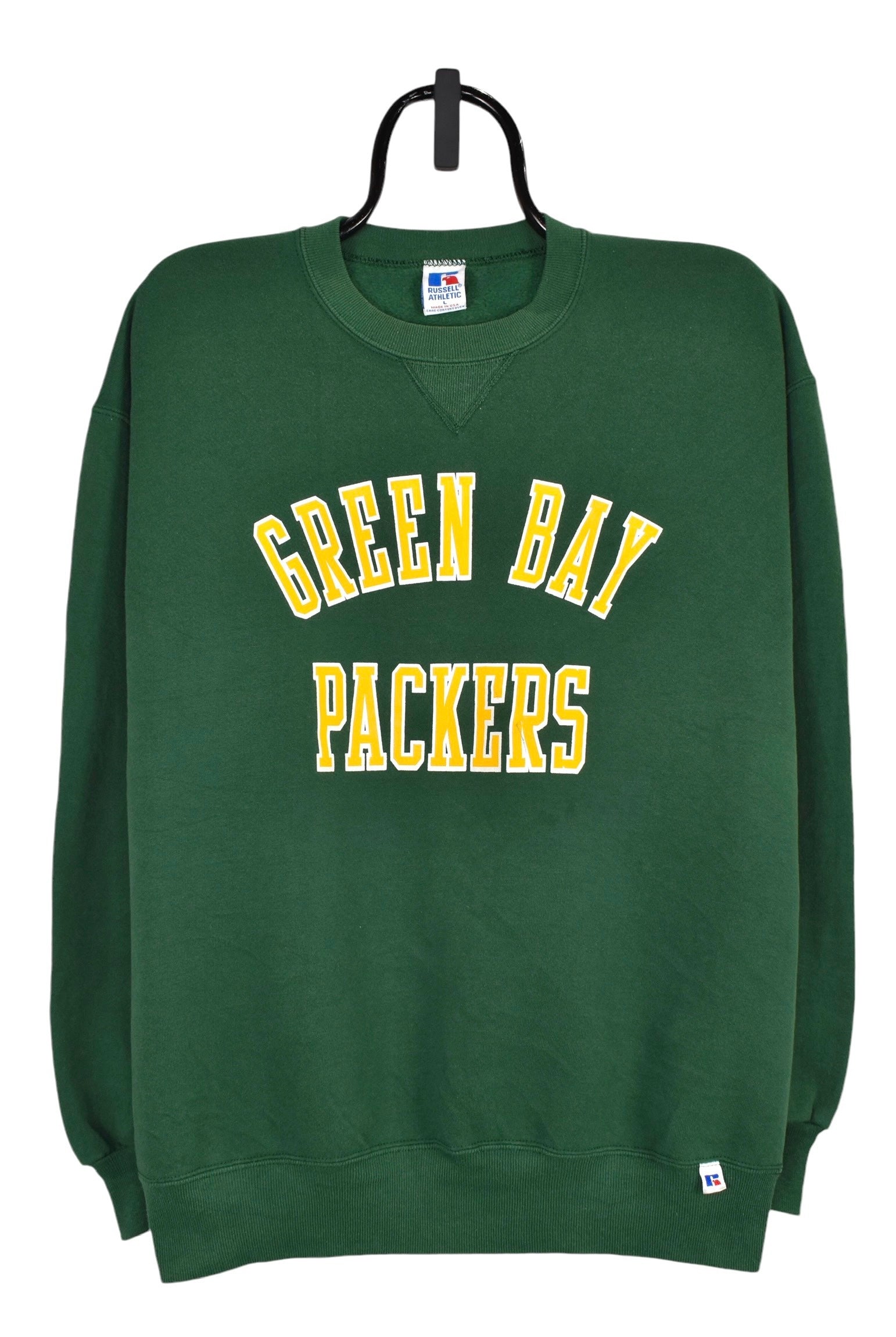 Vintage Green Bay Packers sweatshirt (L), green NFL graphic crewneck