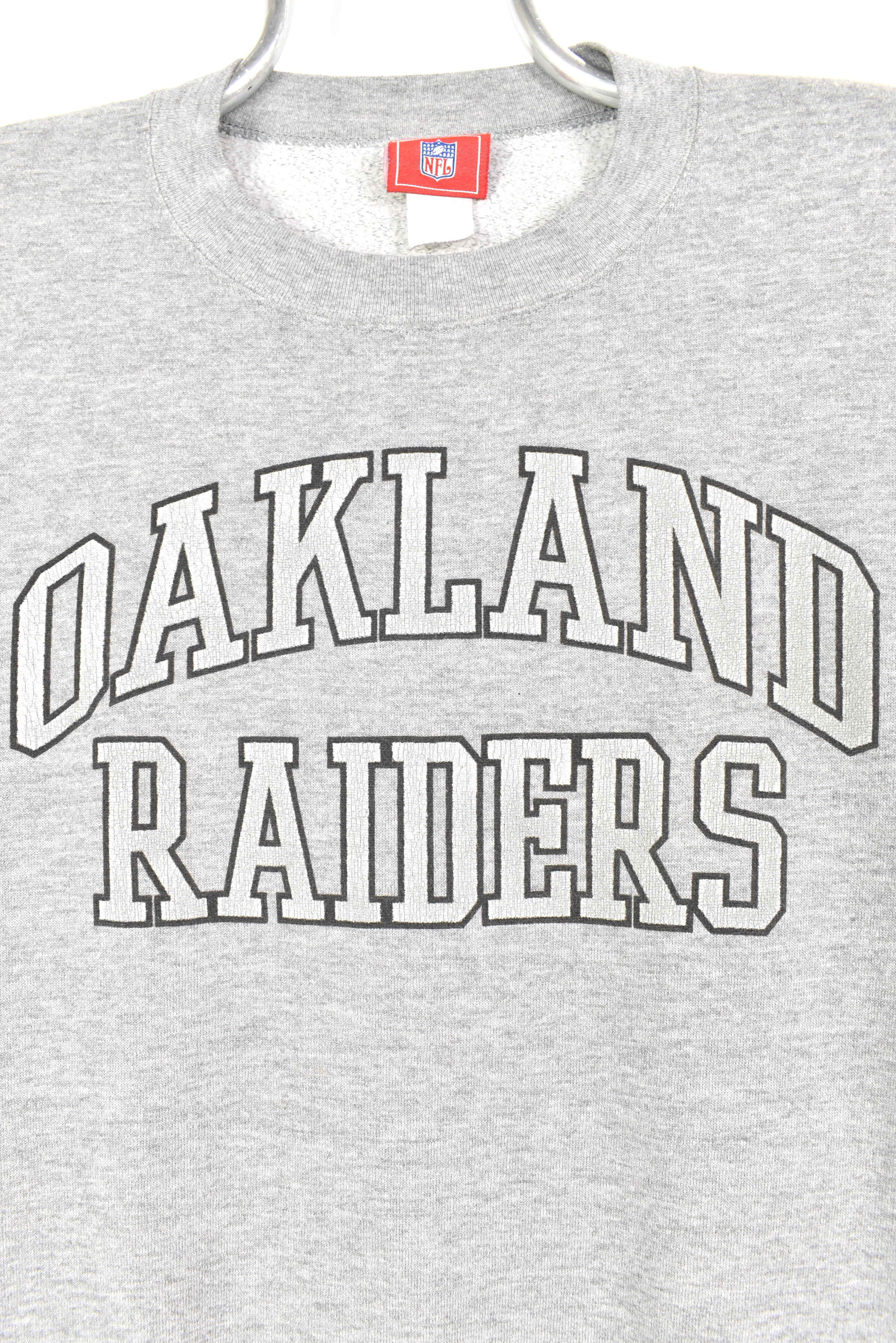 Vintage Oakland Raiders sweatshirt, NFL grey graphic crewneck - AU XL PRO SPORT