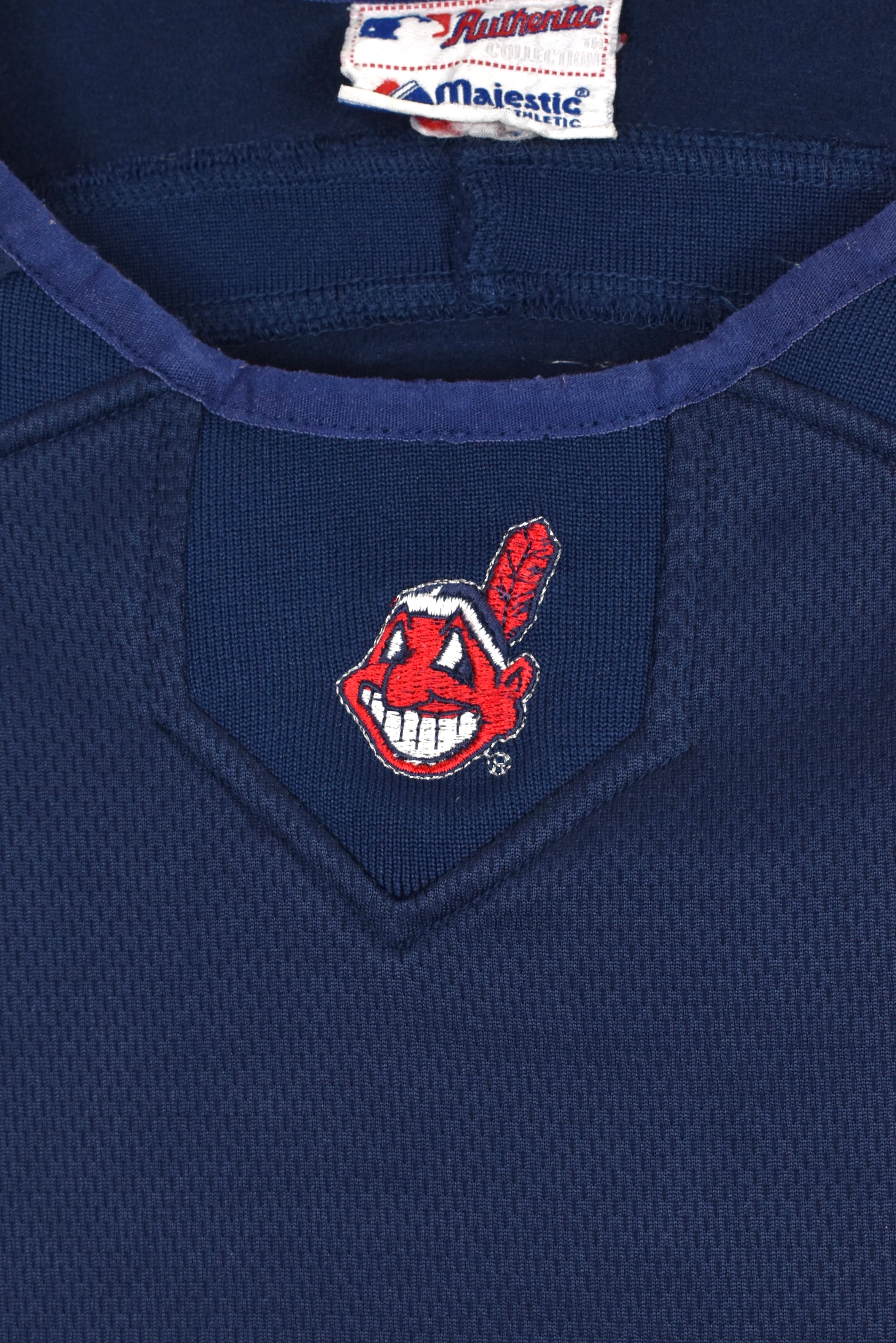 Vintage Cleveland Indians sweatshirt (S), navy embroidered crewneck