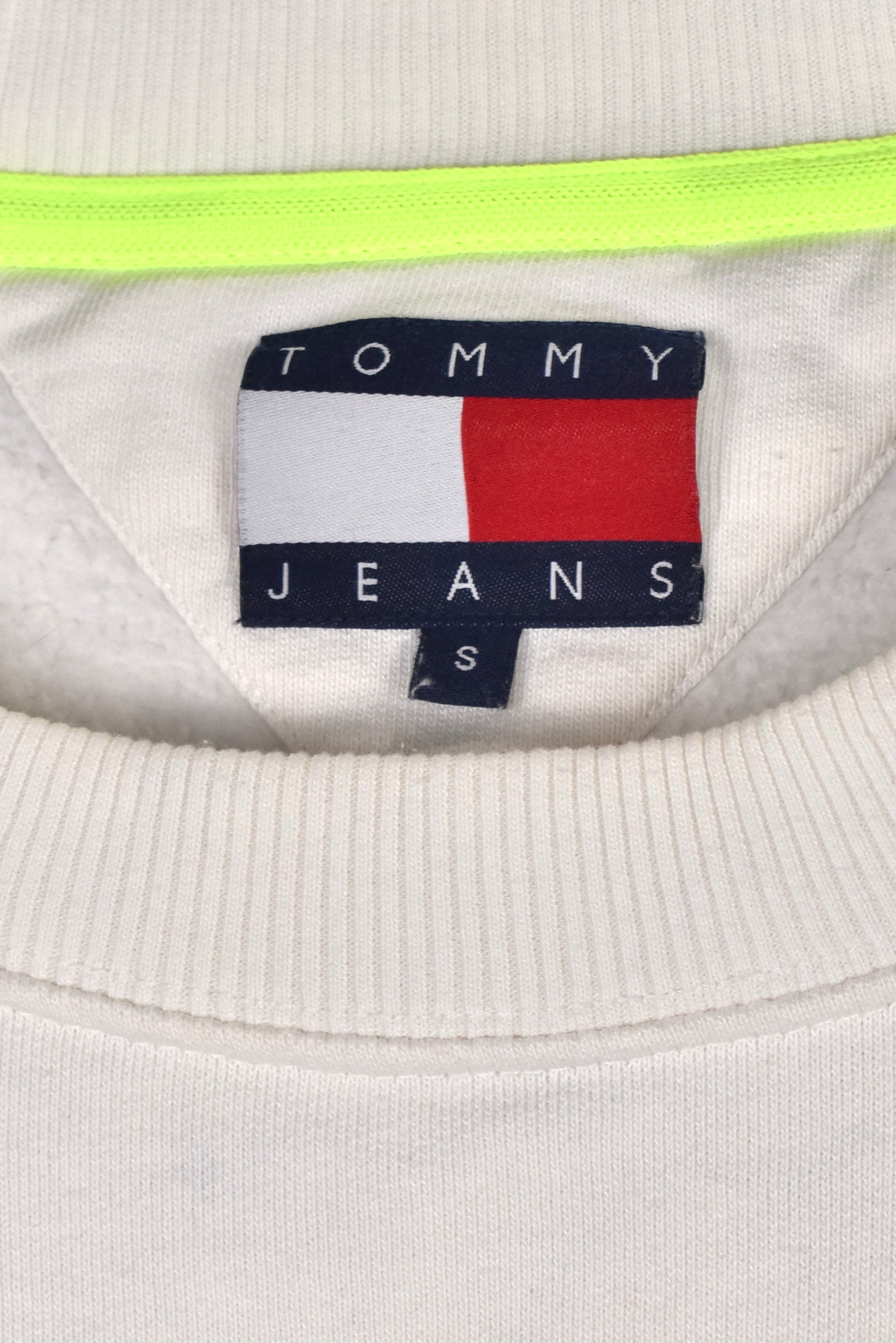 Modern Tommy Hilfiger sweatshirt (S), white embroidered crewneck