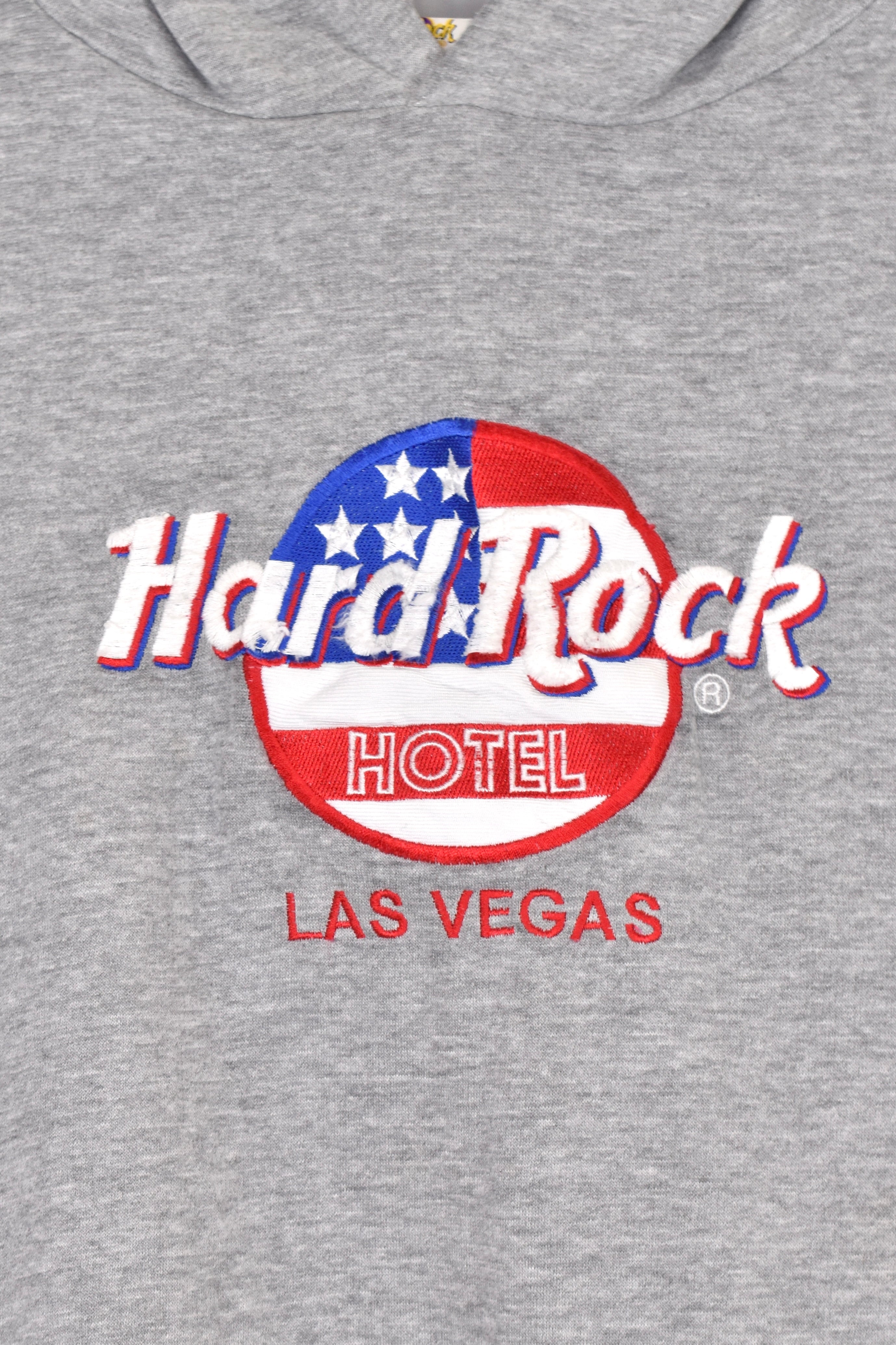 Vintage Hard Rock Cafe hoodie (XL), grey embroidered sweatshirt