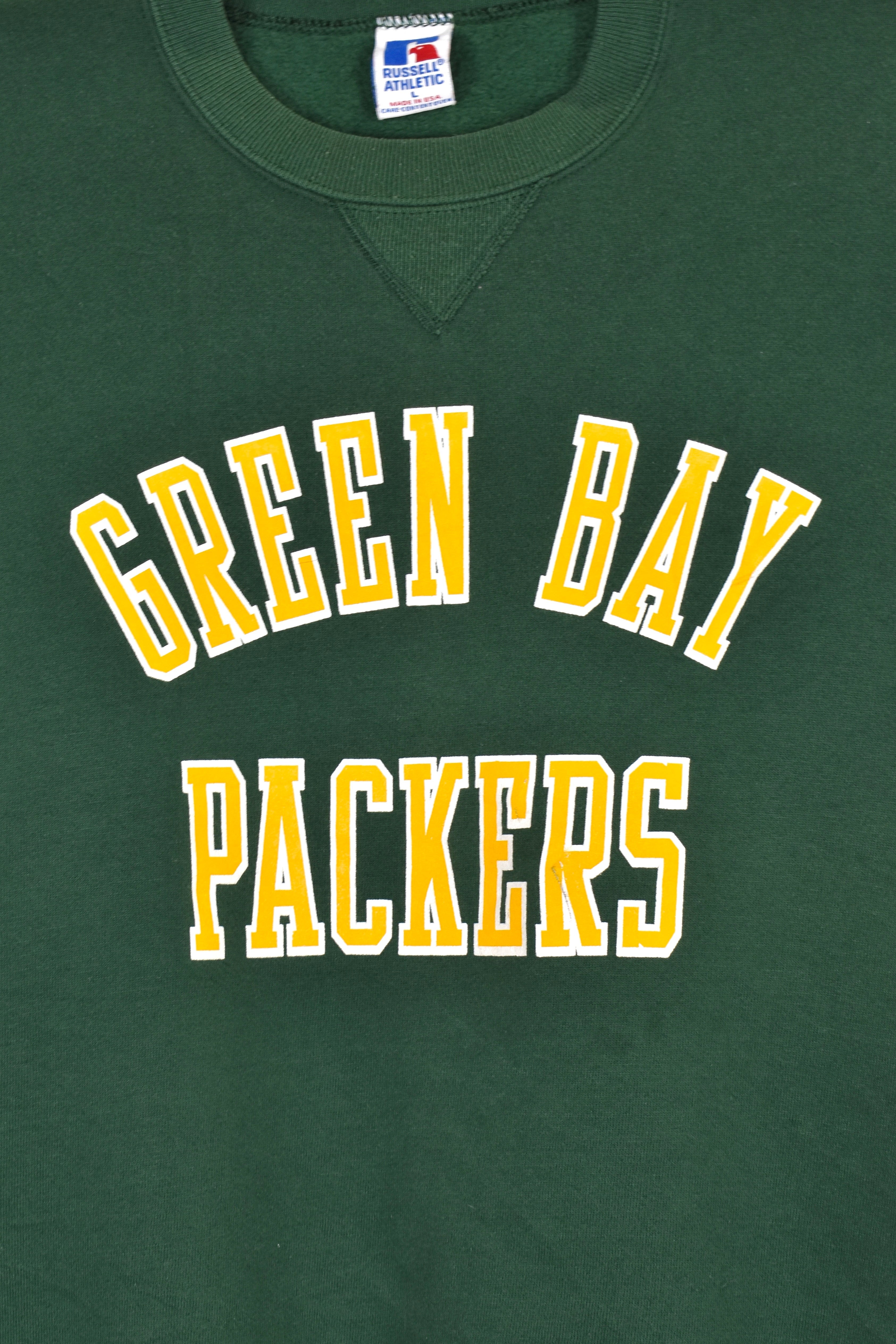 Vintage Green Bay Packers sweatshirt (L), green NFL graphic crewneck