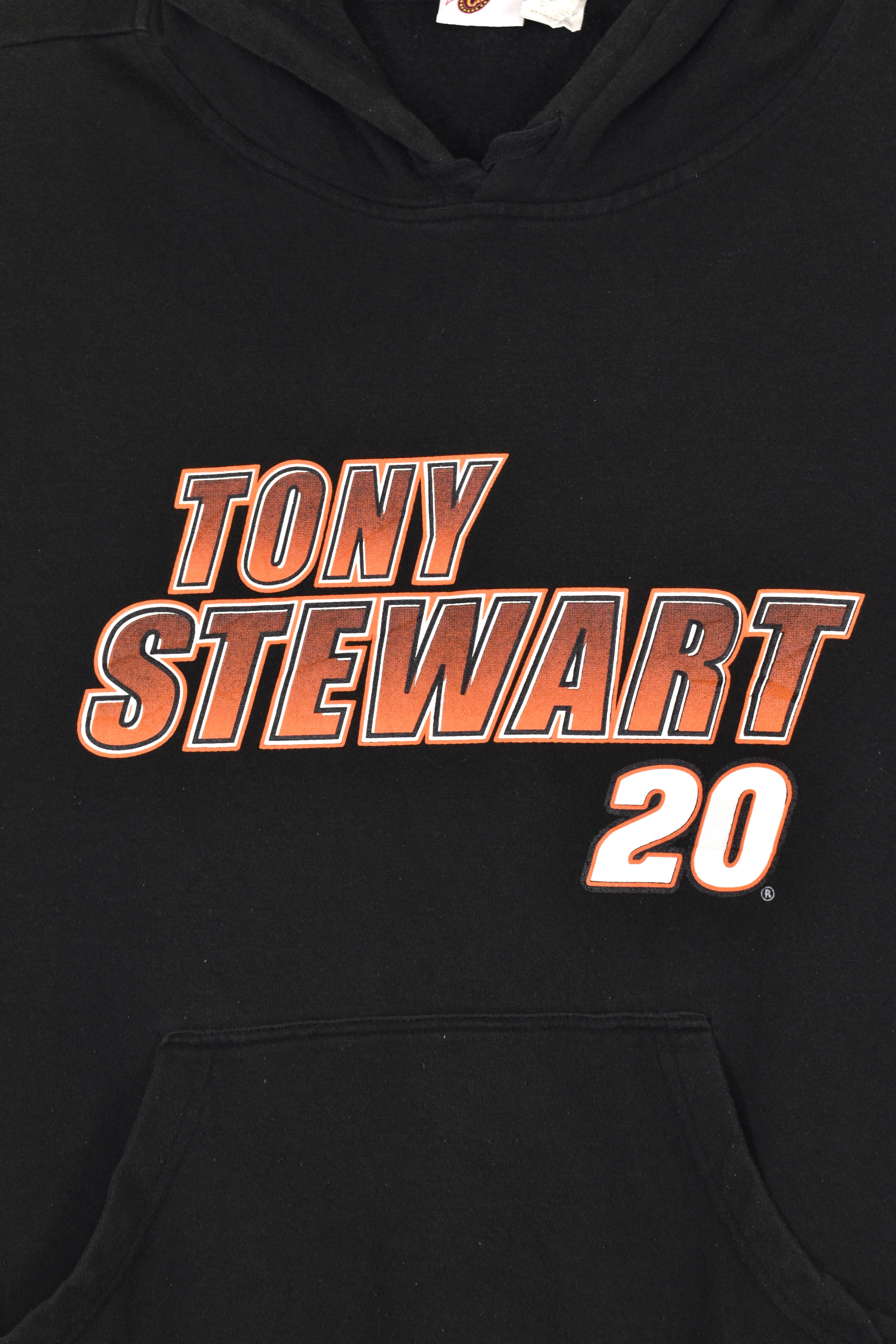 Vintage NASCAR hoodie (M), black Tony Stewart graphic sweatshirt