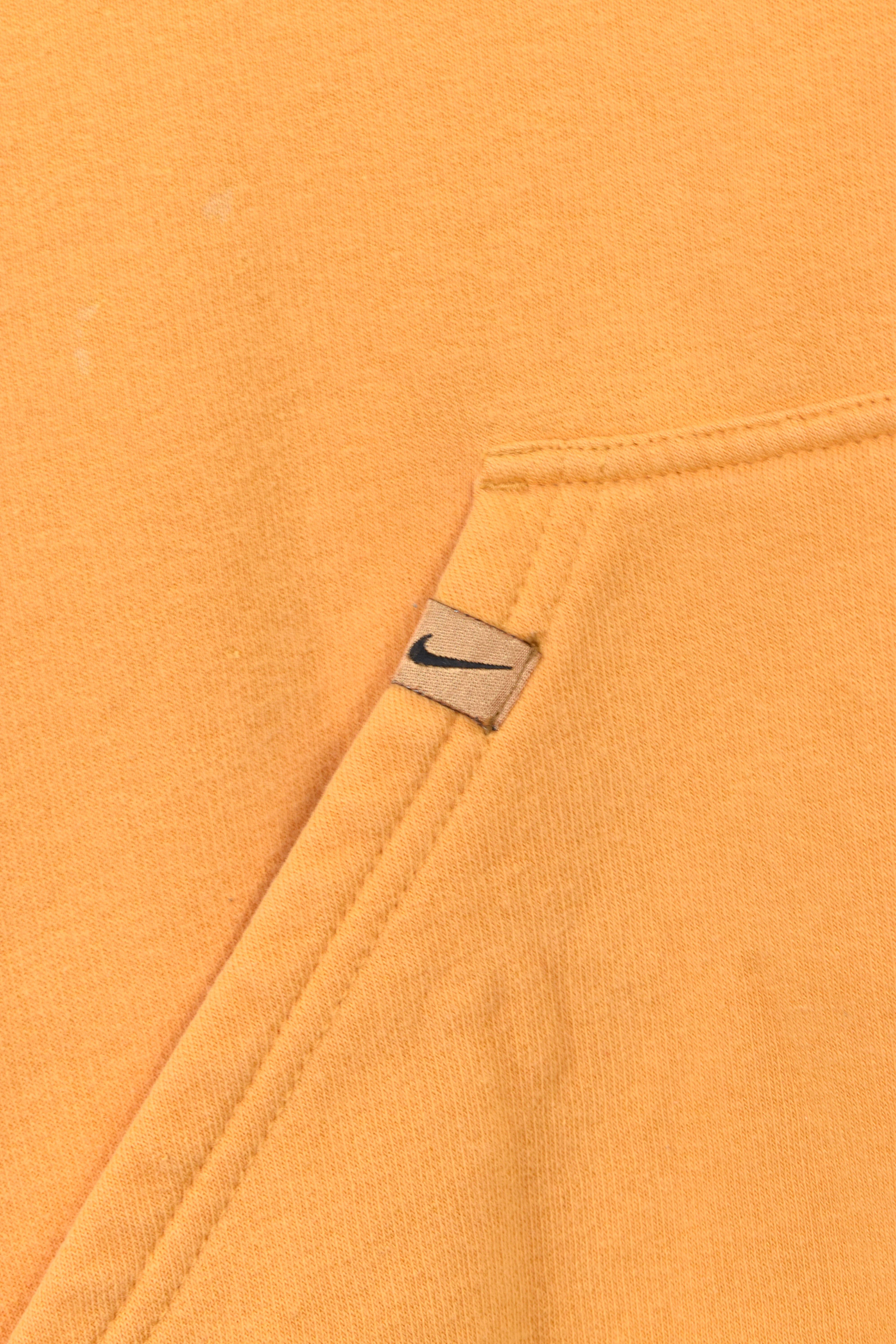 Vintage Nike hoodie (XL), yellow embroidered sweatshirt