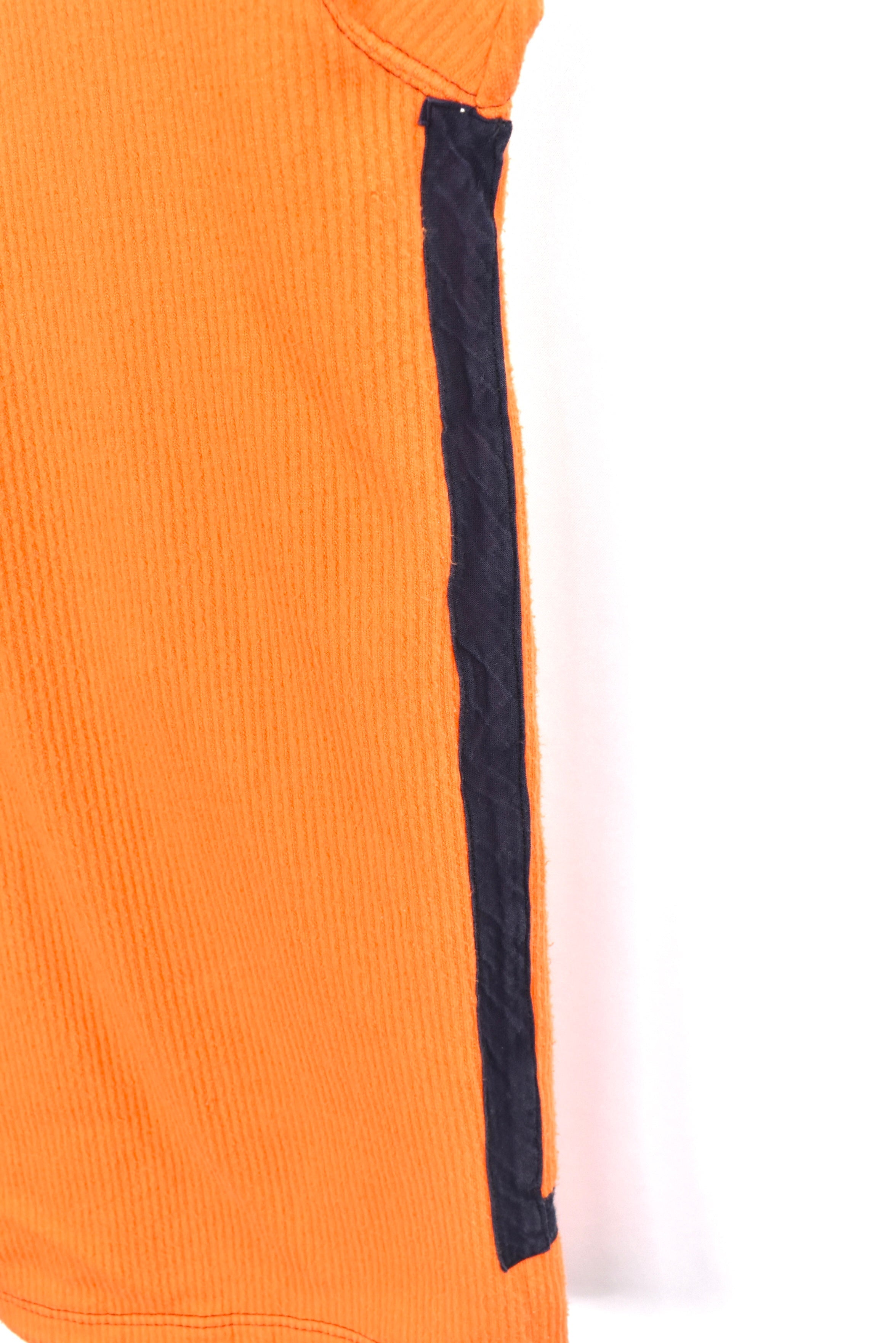Vintage Champion sweatshirt, orange embroidered corduroy crewneck - AU XXL CHAMPION