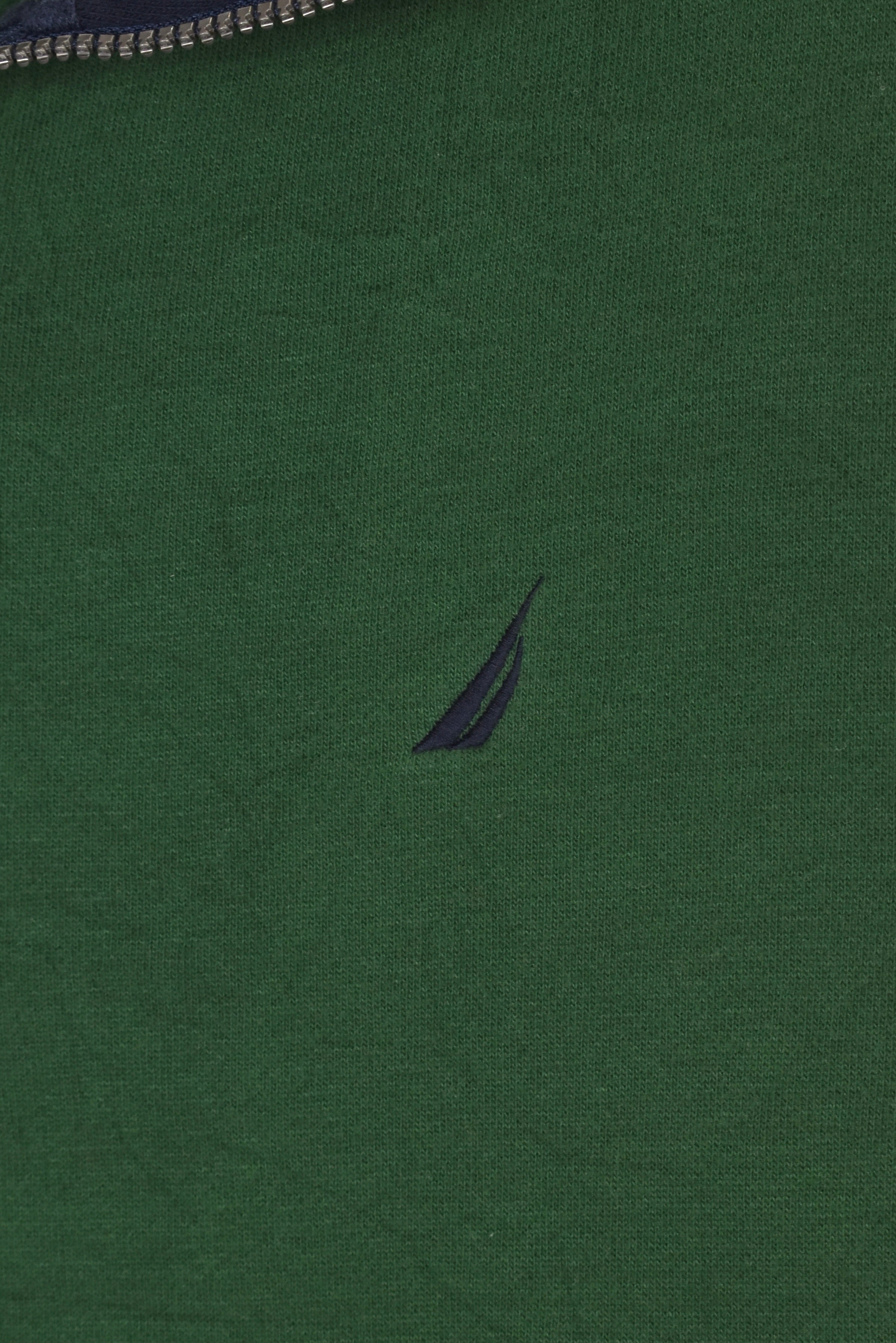 Vintage Nautica 1/4 zip (L), green embroidered sweatshirt