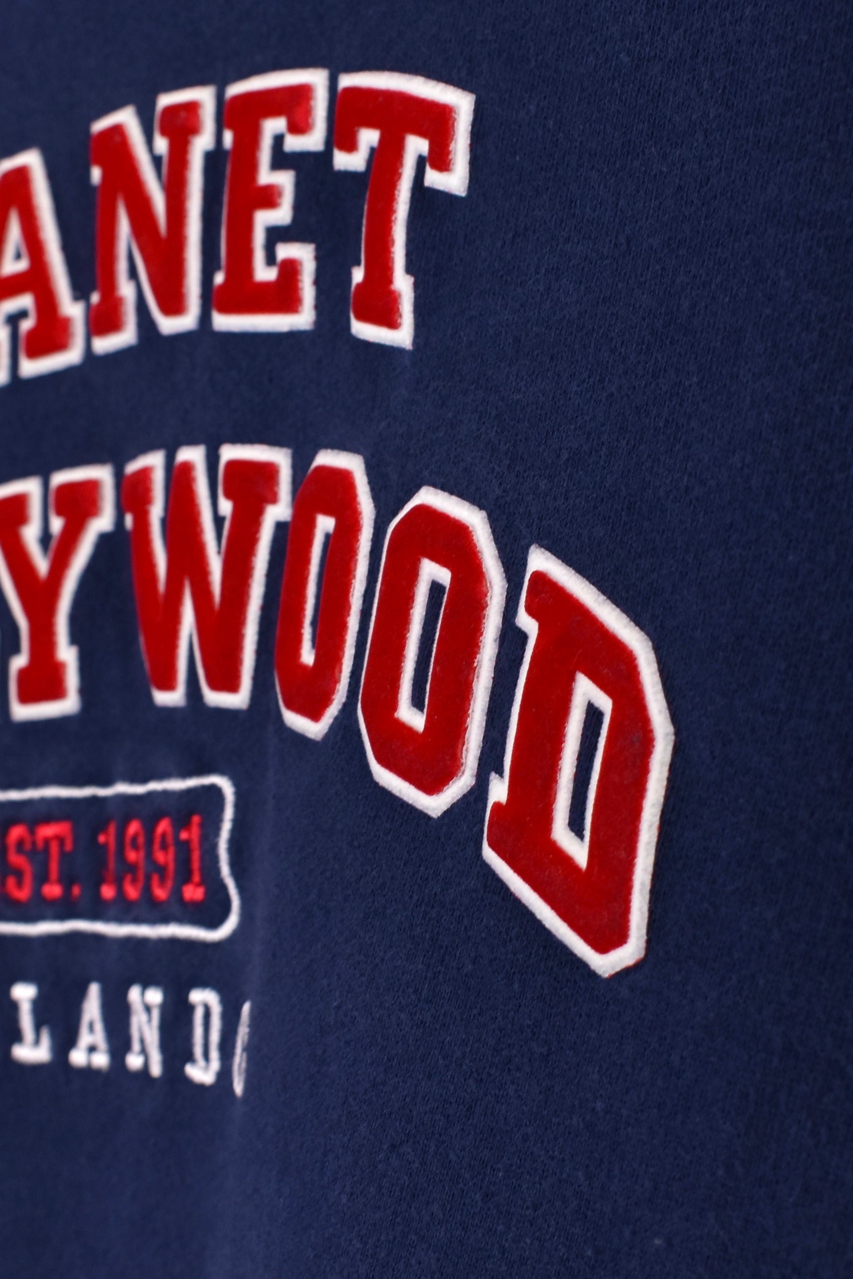 Vintage 1998 Planet Hollywood sweatshirt, navy embroidered crewneck - XL