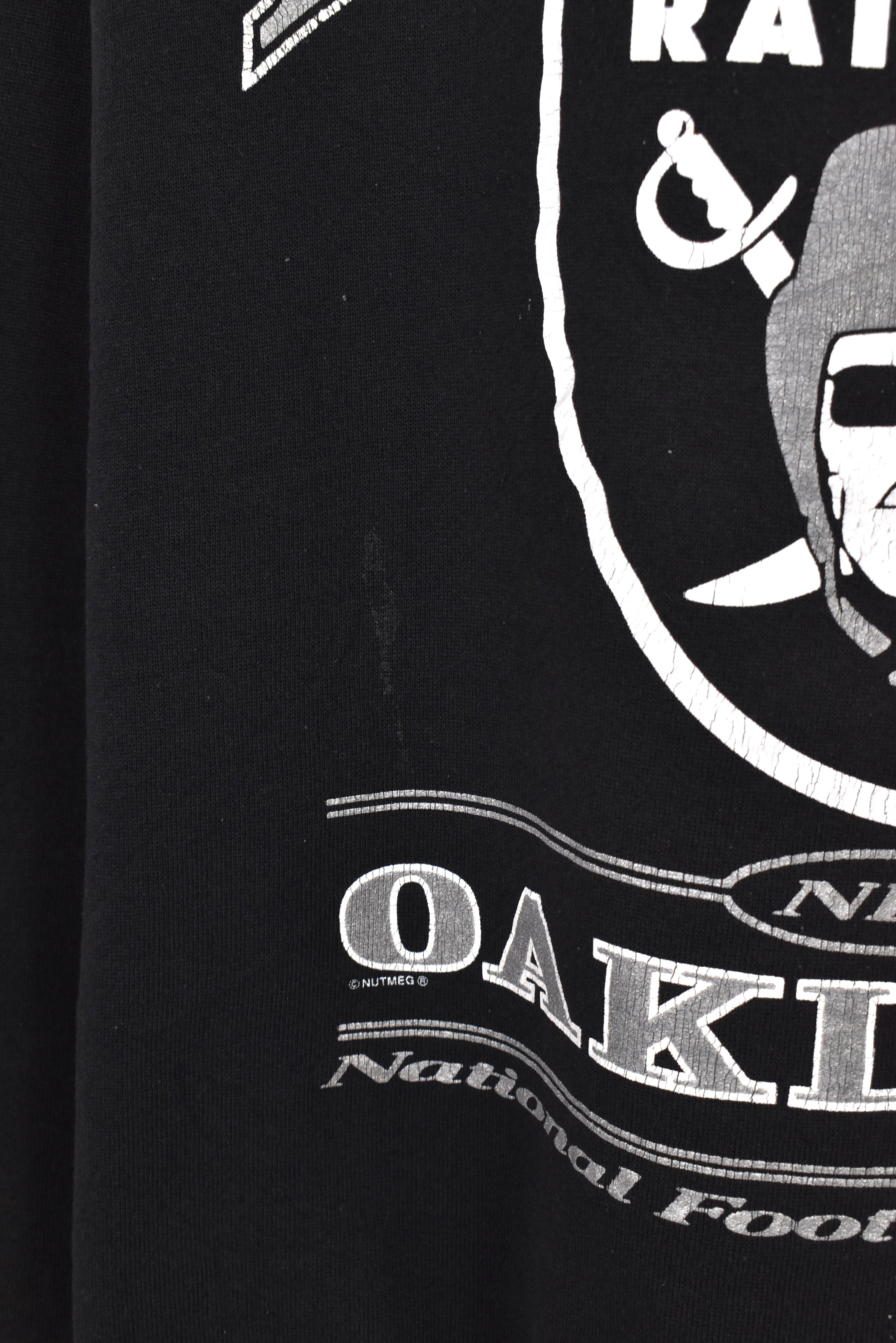 Vintage Oakland Raiders sweatshirt XXL, NFL 1997 black graphic crewneck