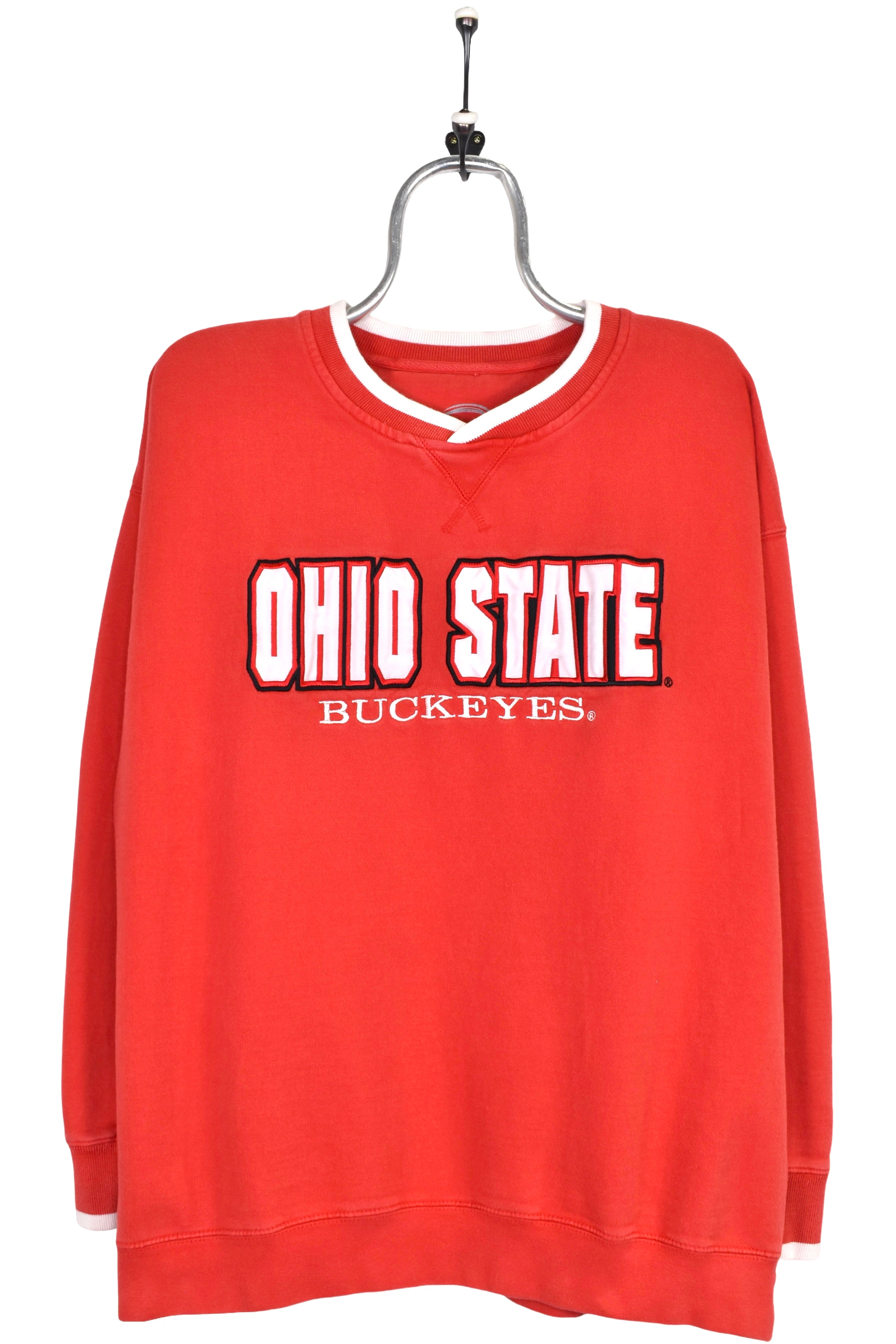 Vintage Ohio State University sweatshirt, red embroidered crewneck - XL