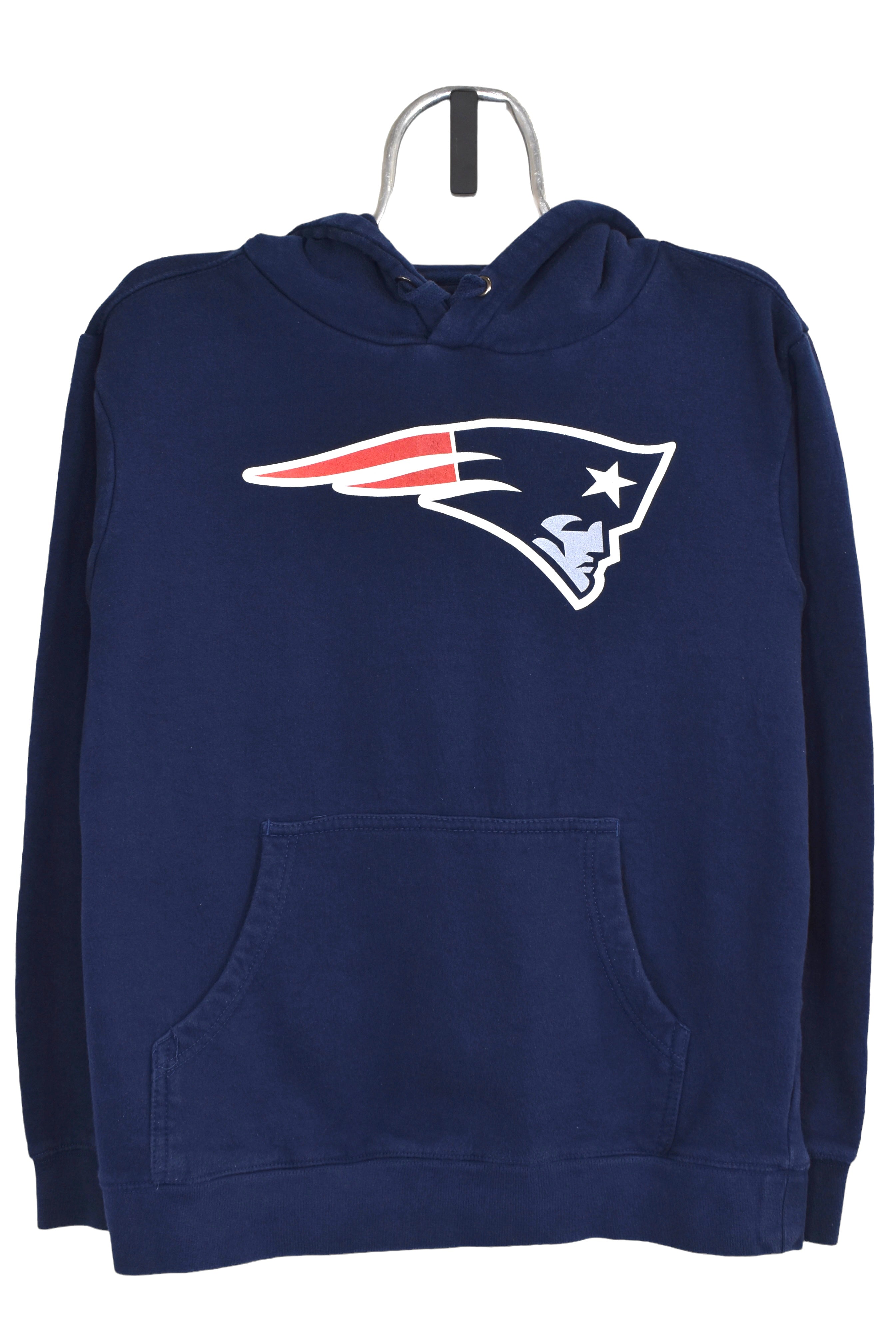 Vintage New England Patriots hoodie Medium, navy NFL graphic sweatshirt