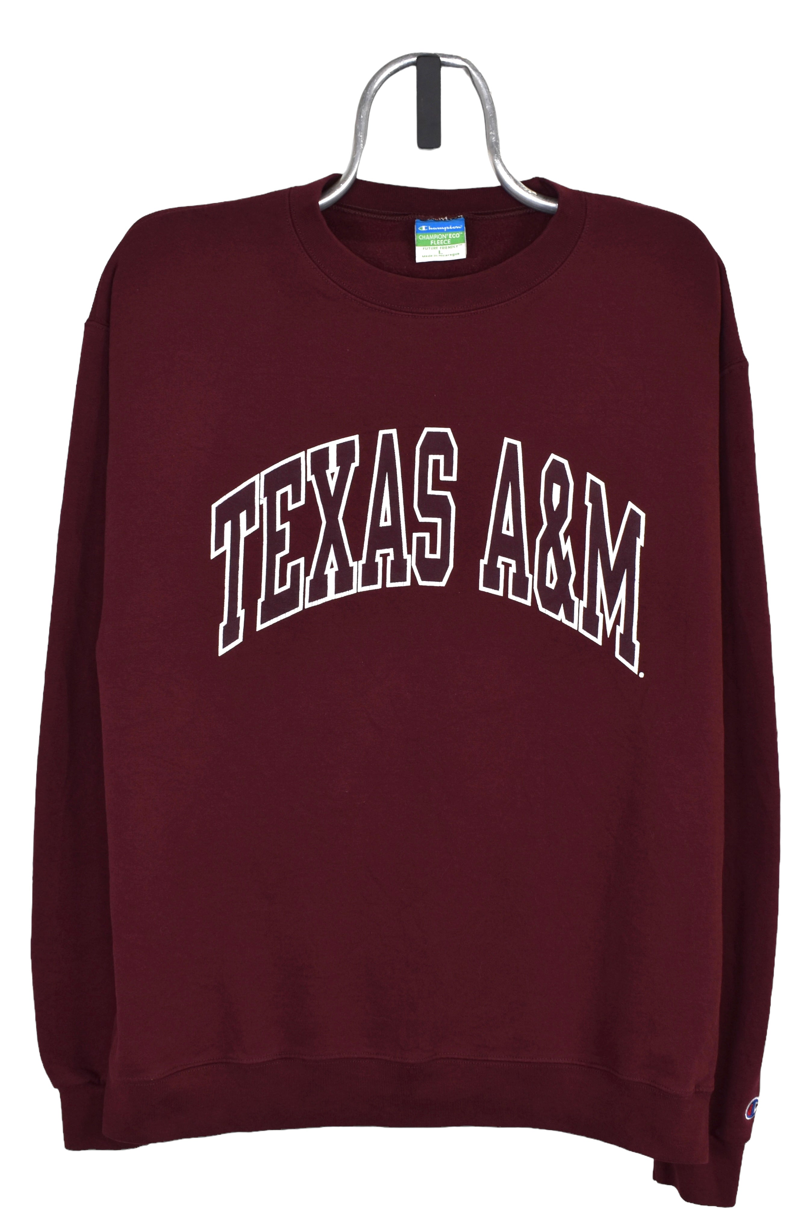 Vintage Texas A M University sweatshirt Large burgundy graphic crewne