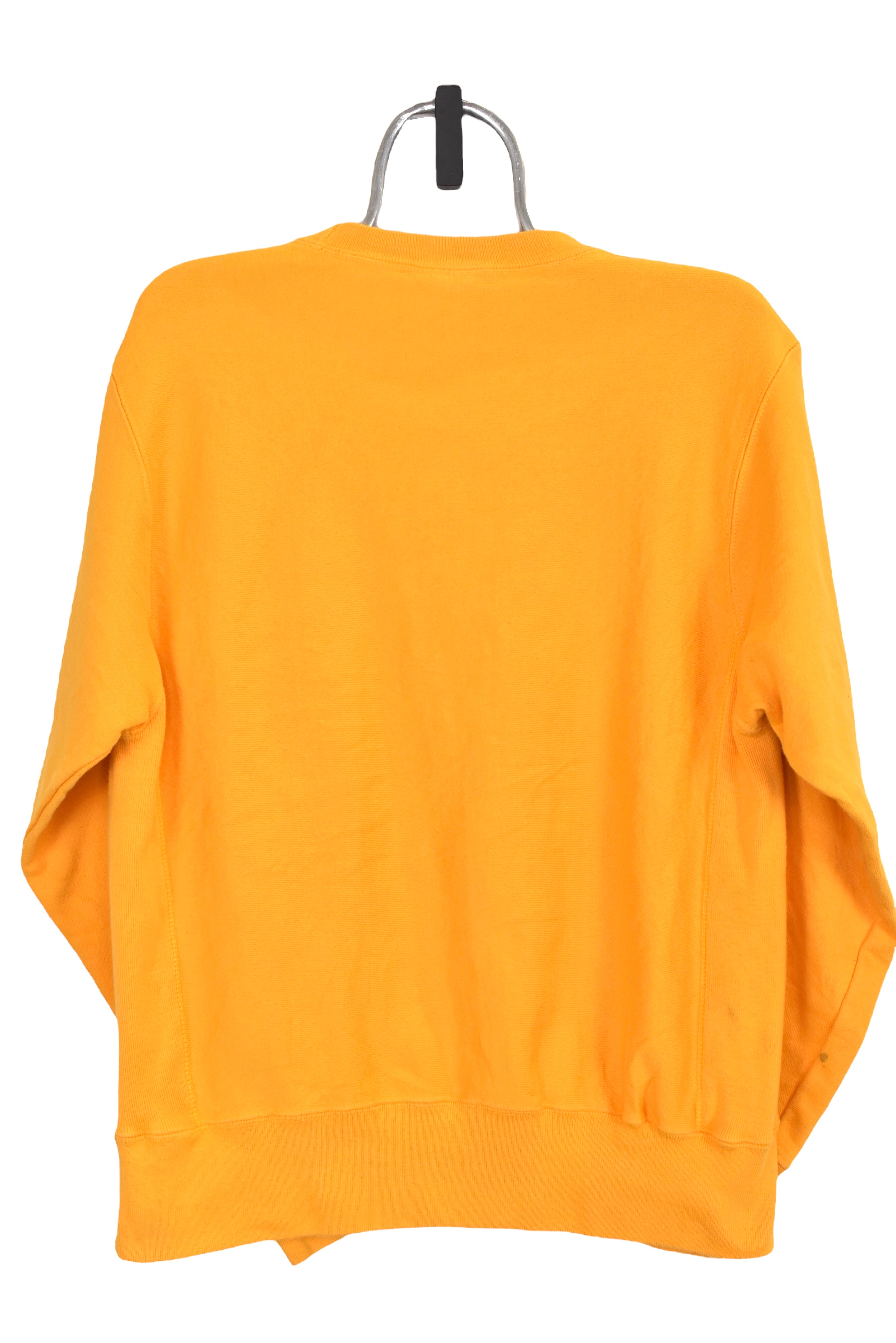 Modern Champion sweatshirt (M), yellow logo crewneck