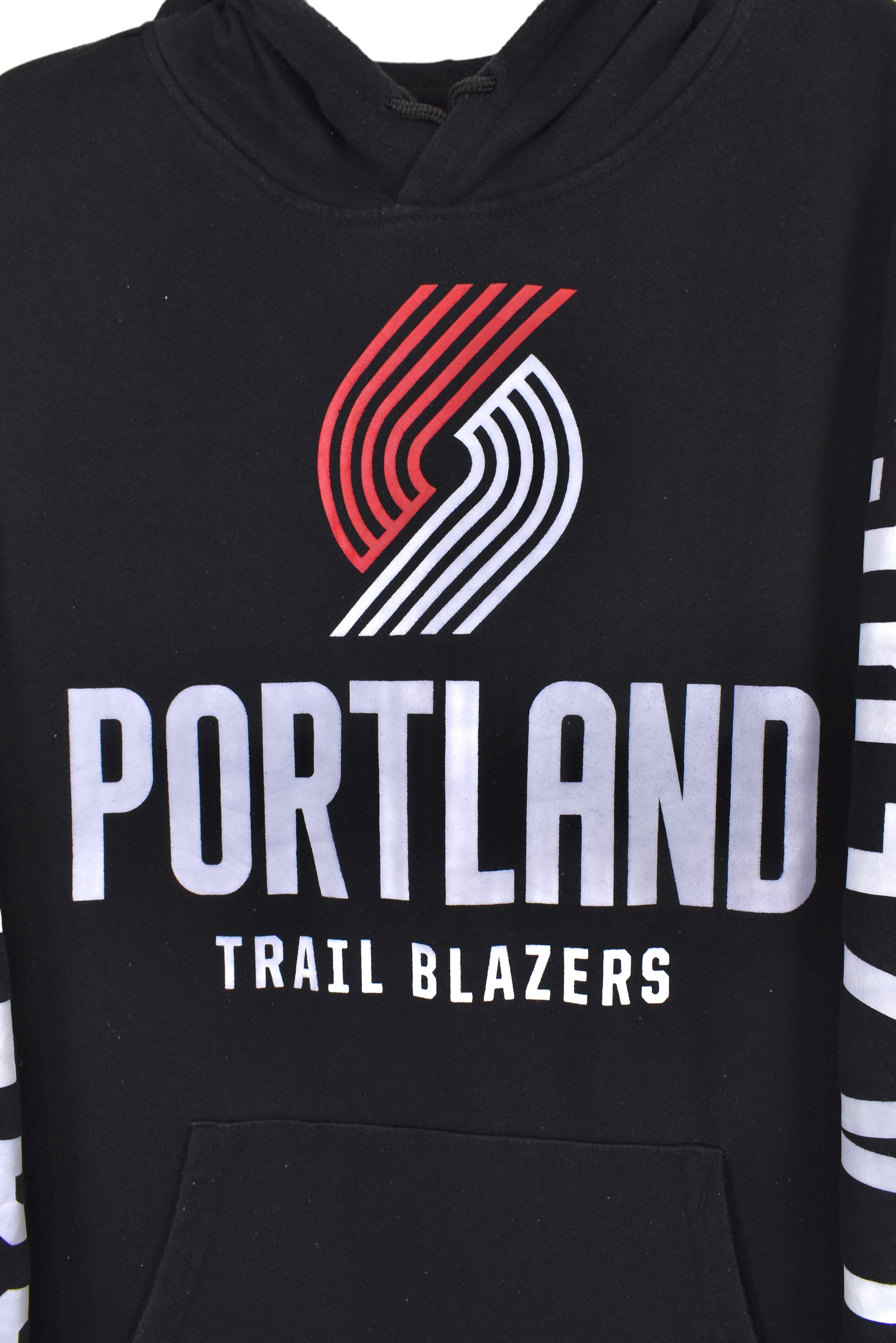 Modern Portland Trail Blazers hoodie Large, NBA black sweatshirt