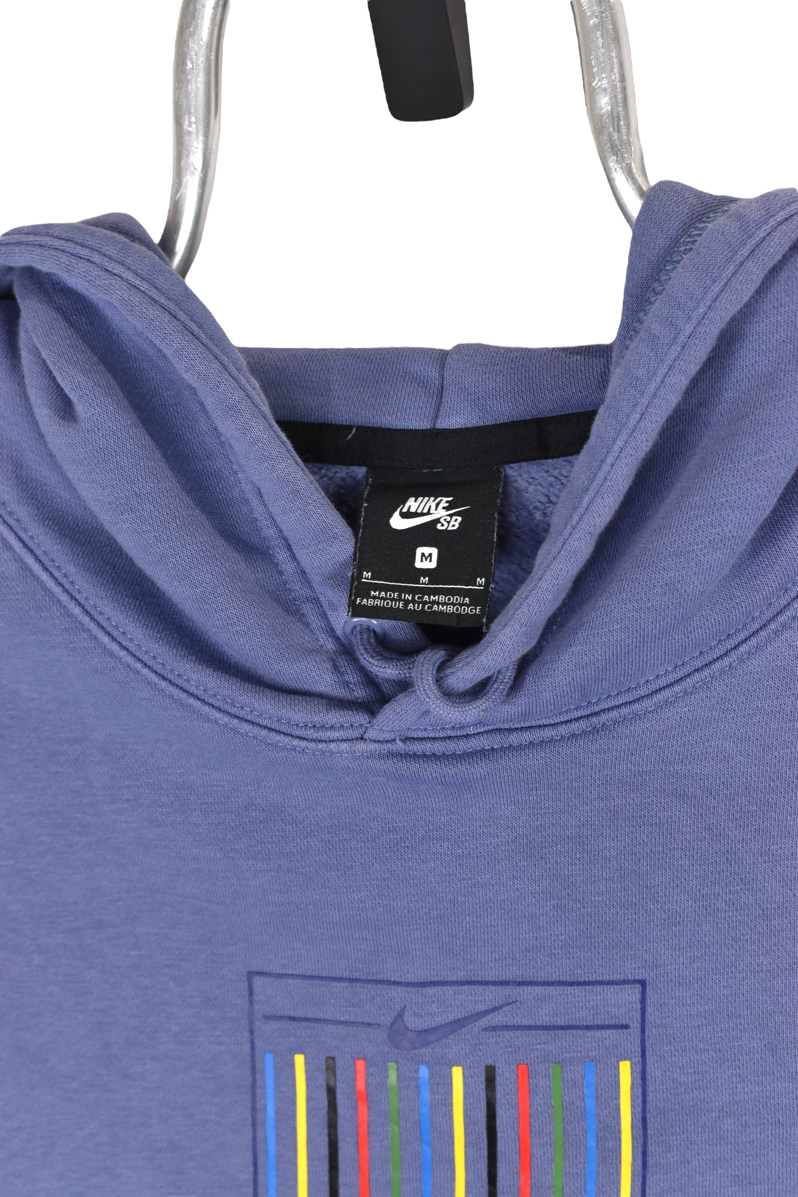 Vintage Nike hoodie (M), blue graphic sweatshirt