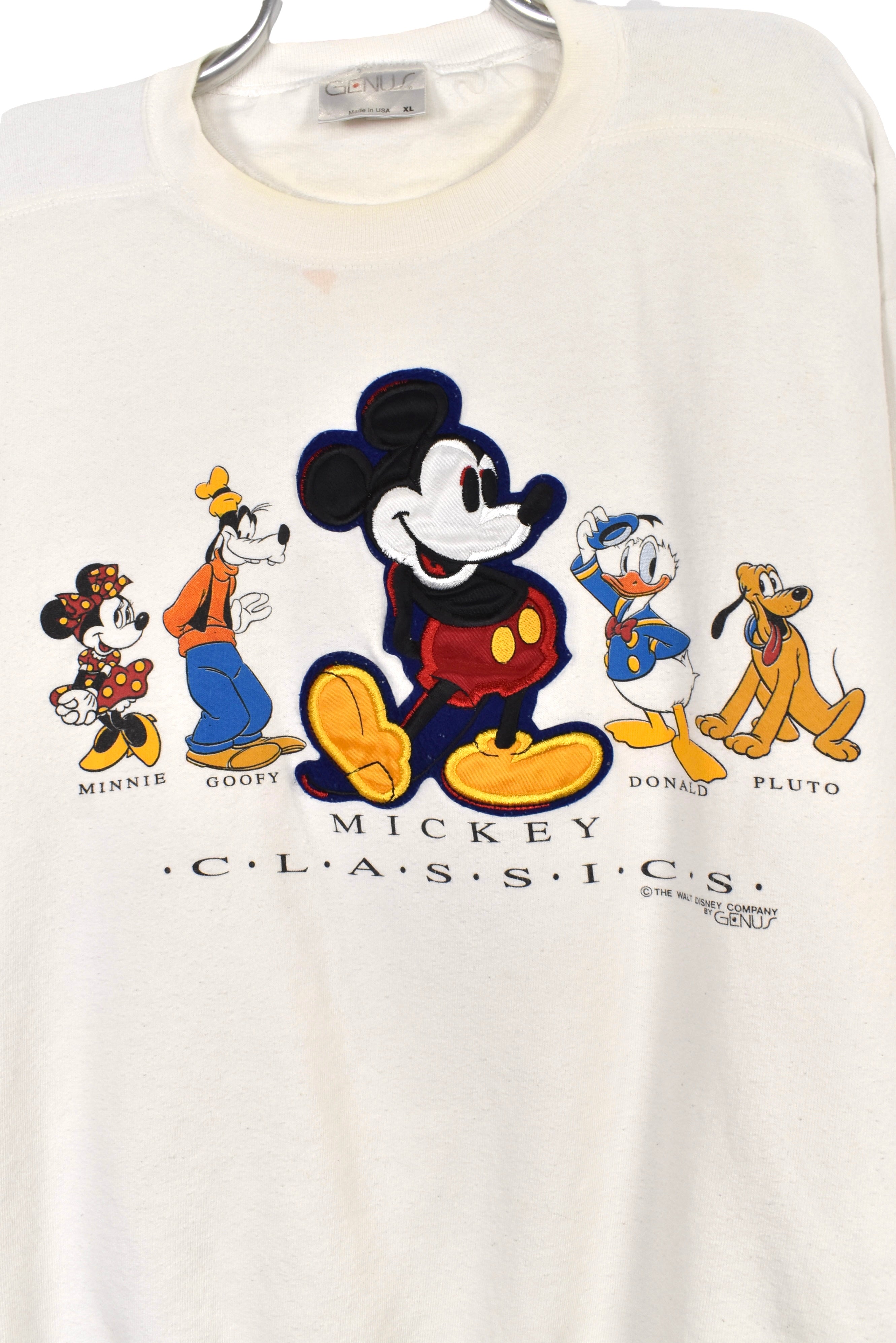 Vintage Mickey & friends sweatshirt (XXL), white Disney graphic crewneck