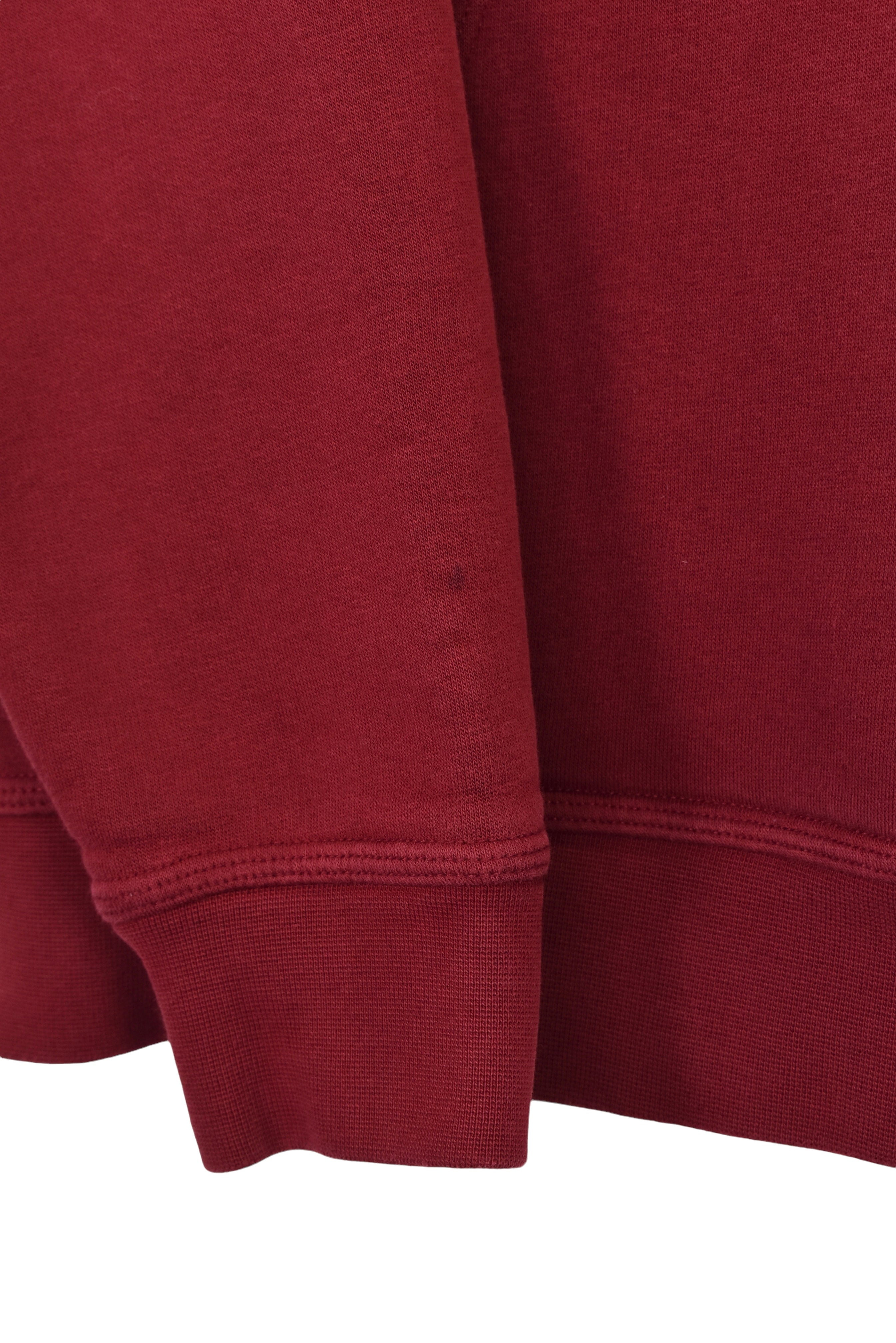 Vintage Nike hoodie (L), burgundy embroidered sweatshirt