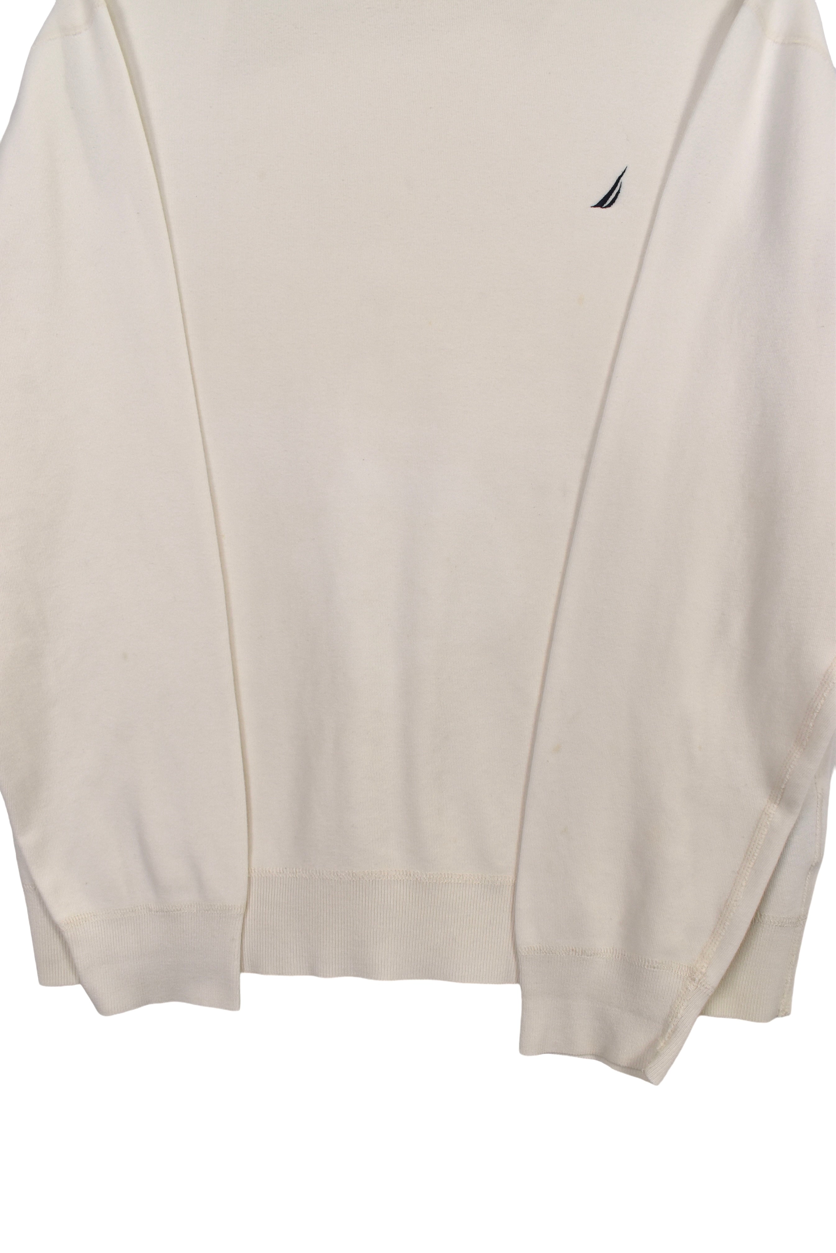 Vintage Nautica sweatshirt (M), white embroidered crewneck